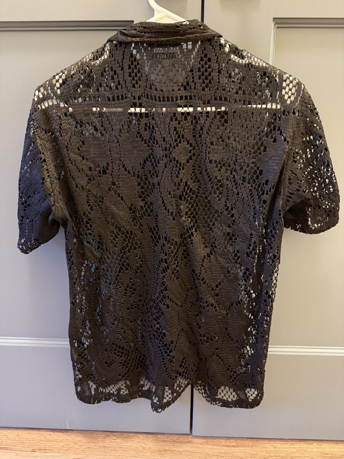Bode Bode XS/S Black Lace Short Sleeve Shirt - worn once Size US S / EU 44-46 / 1 - 2 Thumbnail