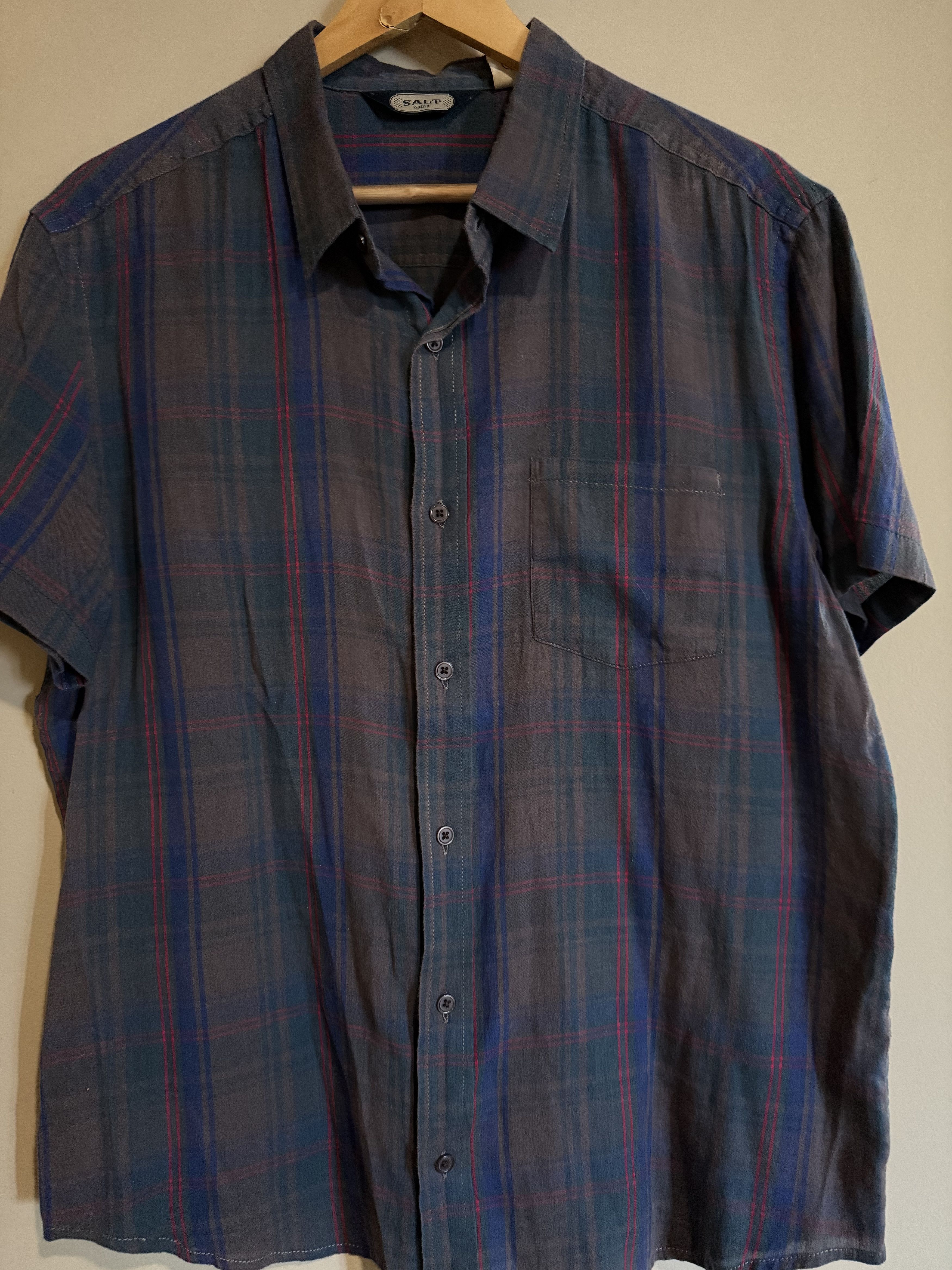 Salt Valley UO Salt Valley Lightweight Plaid S/S Shirt, Men's Large Size US L / EU 52-54 / 3 - 1 Thumbnail