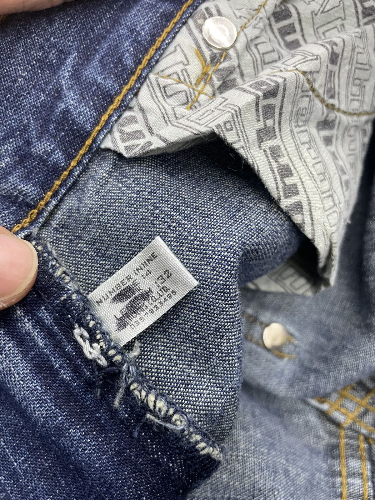 Number (N)ine NUMBER (N)INE PATCHWORK DENIM PANTS Size US 31 - 16 Thumbnail