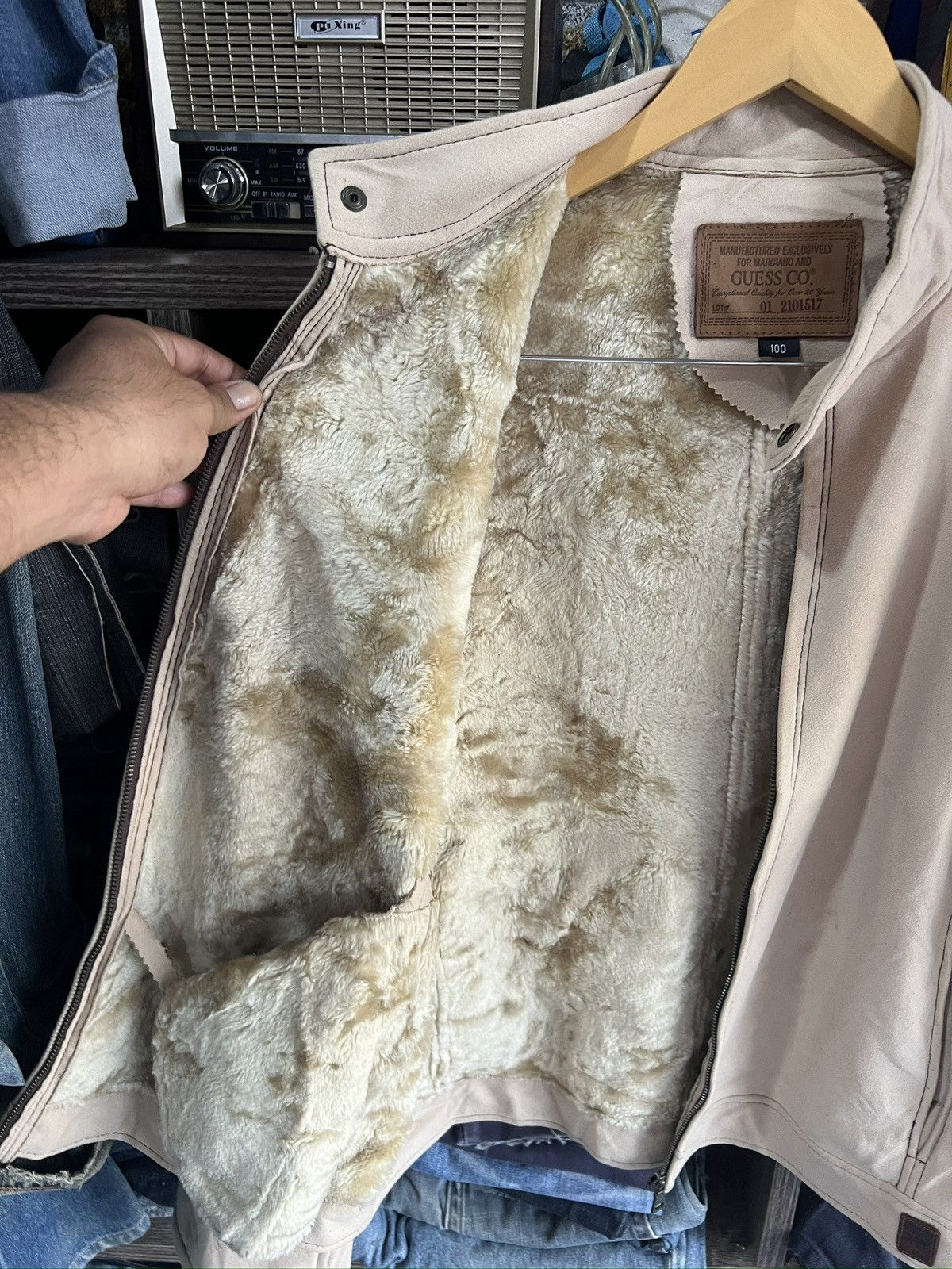 Guess 🔥Rare Guess Sherpa Zipper Jacket Size US M / EU 48-50 / 2 - 9 Thumbnail