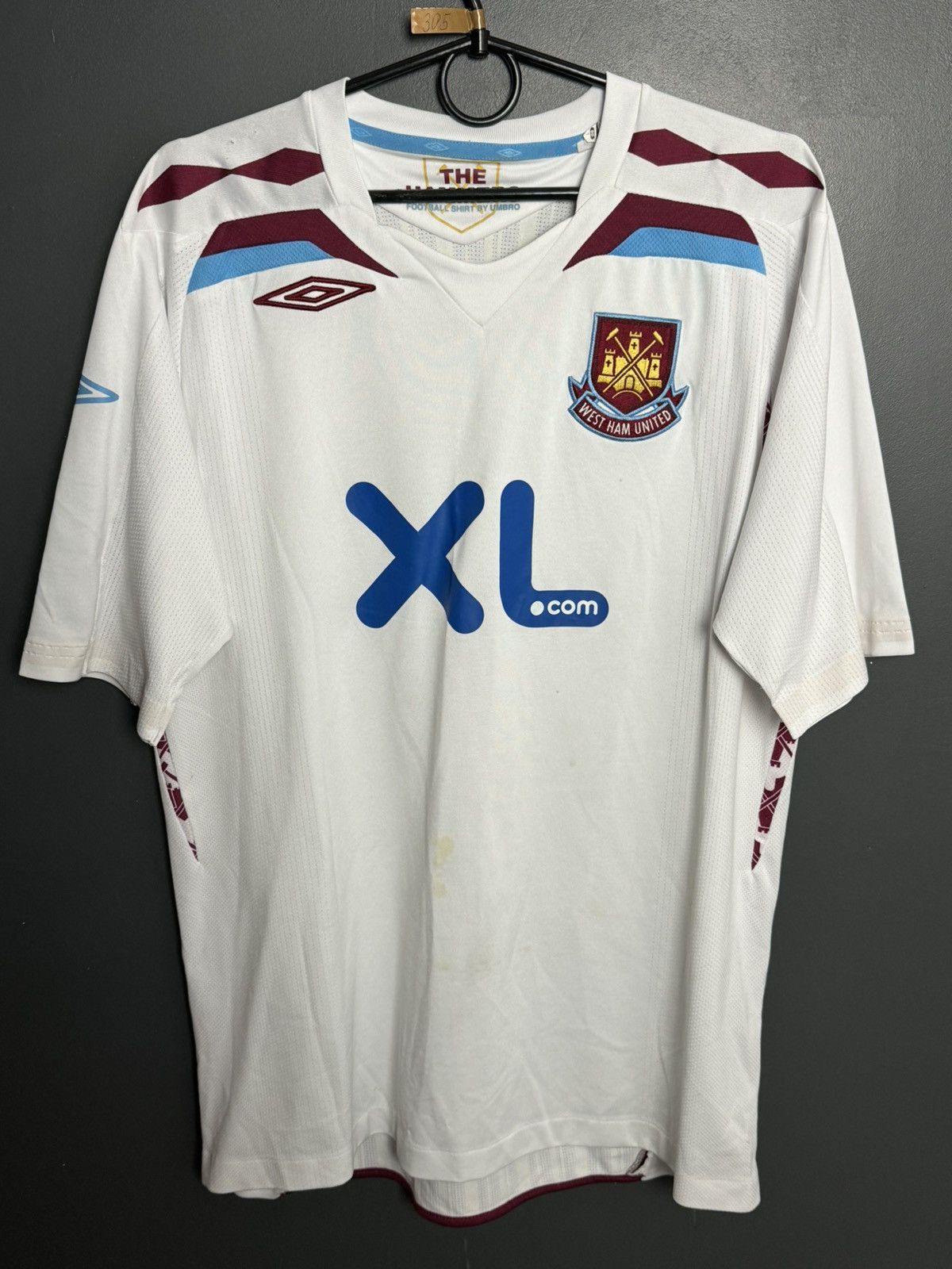Umbro West Ham United 07/08 Away Football Jersey Size US L / EU 52-54 / 3 - 1 Thumbnail