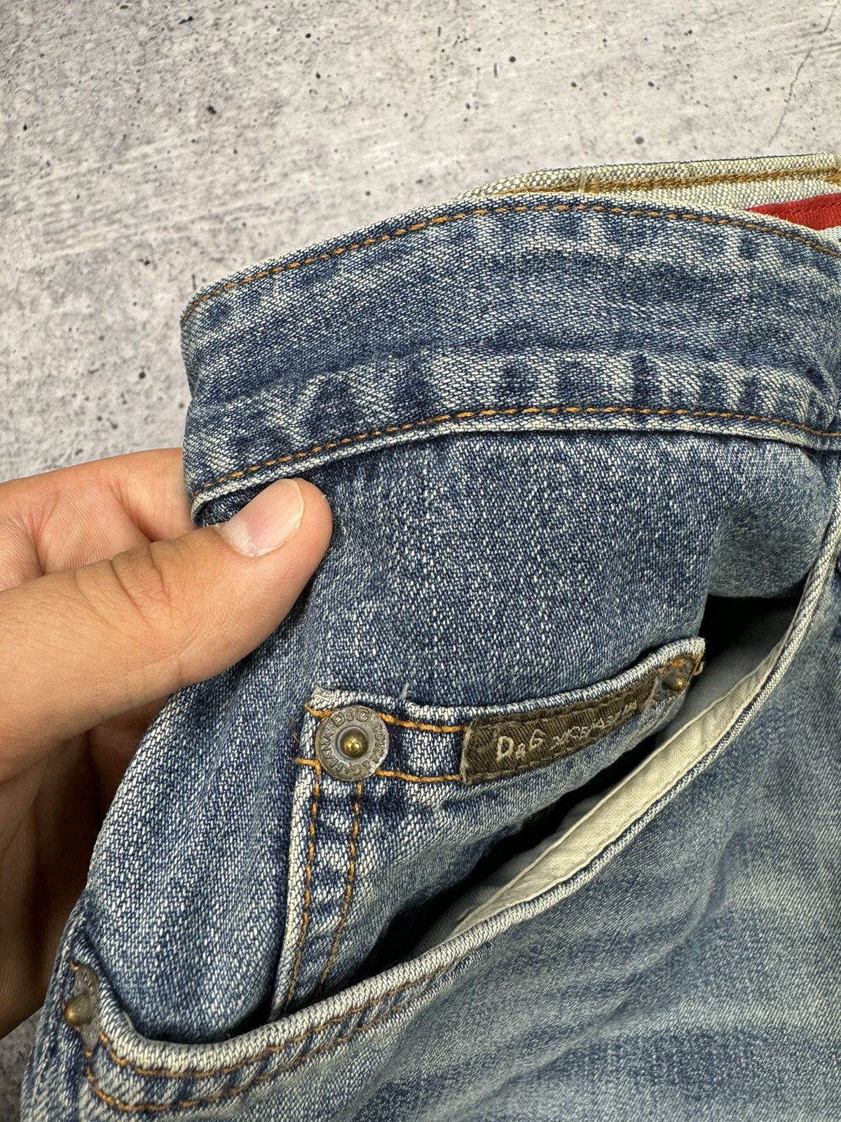 Dolce & Gabbana × Vintage Vintage Dolce&Gabbana 90s Blue Stonewashed Denim Jeans Pants Size US 36 / EU 52 - 12 Thumbnail