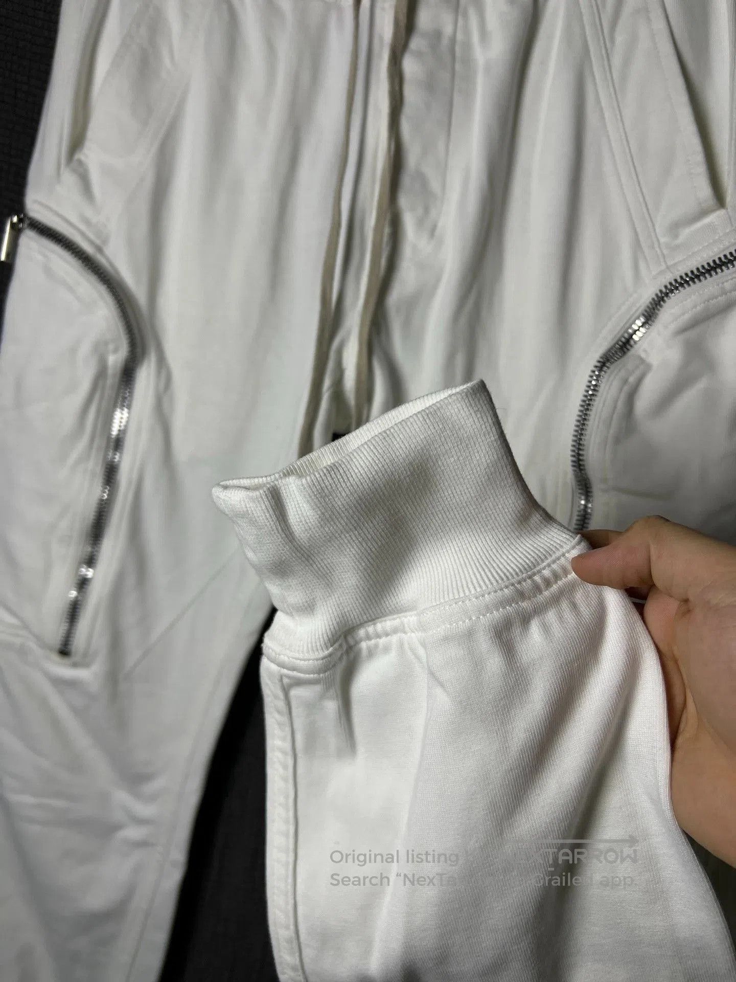 Rick Owens Rick Owens 20ss White Cargo Jogger Pants. Size US 32 / EU 48 - 3 Thumbnail