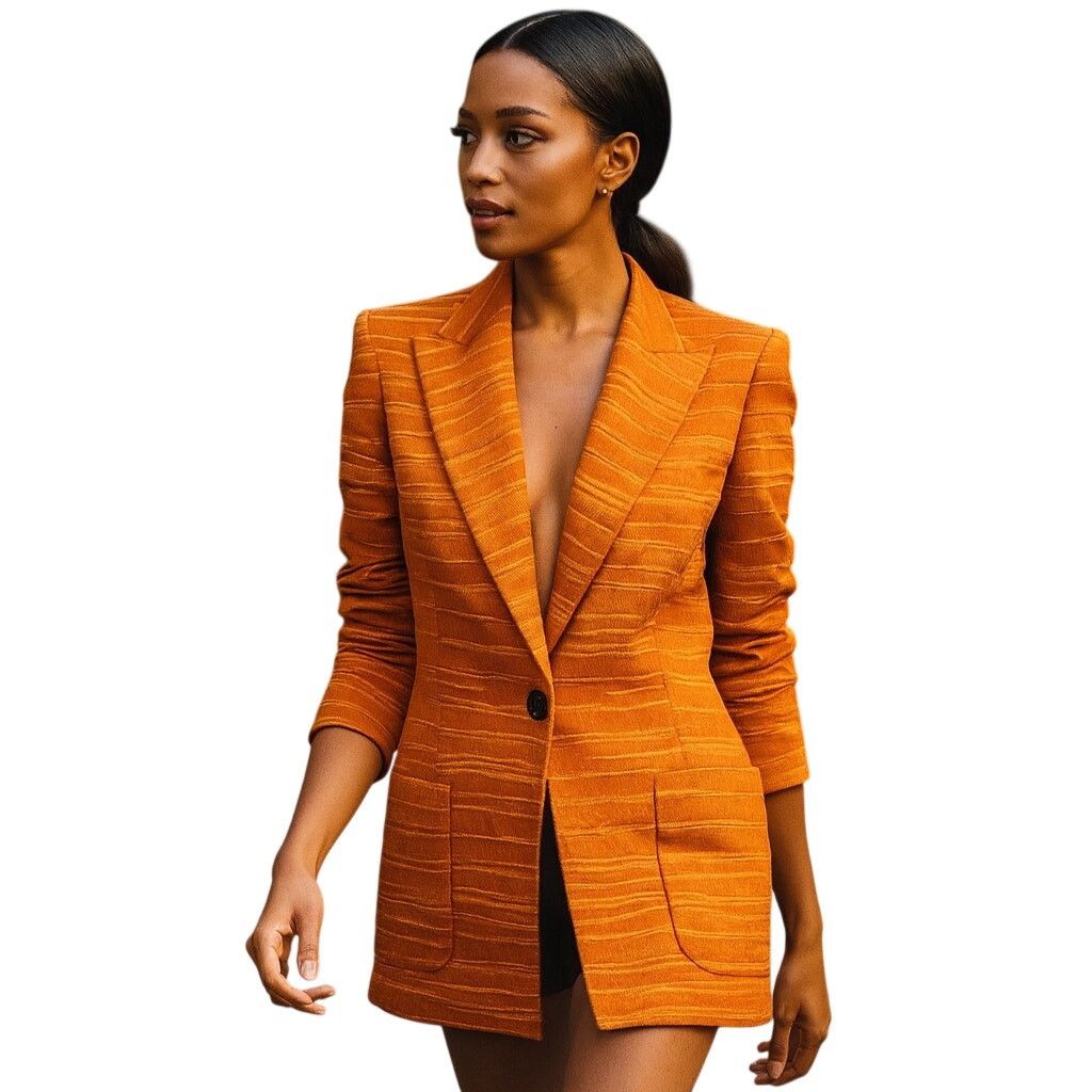 Other JENNI KAYNE Blazer Jacket Thread stripes copper brown Size S / US 4 / IT 40 - 1 Thumbnail