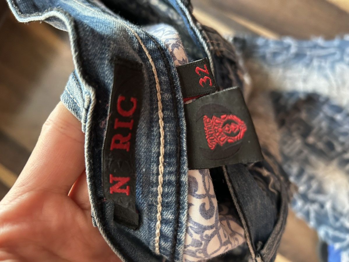 If Six Was Nine Vintage Jeneric patched distressed moto denim jeans Size US 32 / EU 48 - 8 Thumbnail