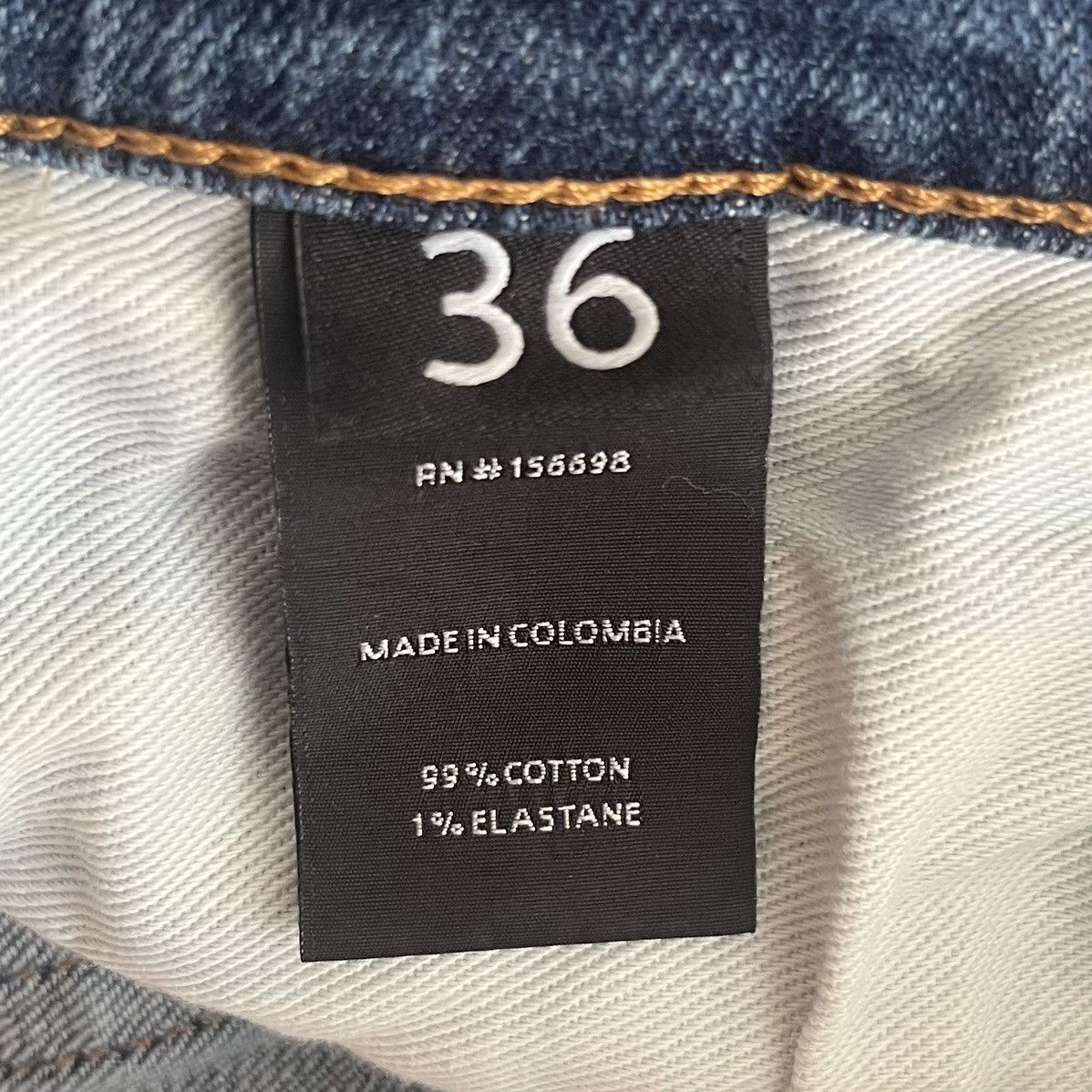 Other Art Meets Chaos By Donwan Harrell “The Hip” Jeans Blue Sz 36 Size US 36 / EU 52 - 10 Thumbnail