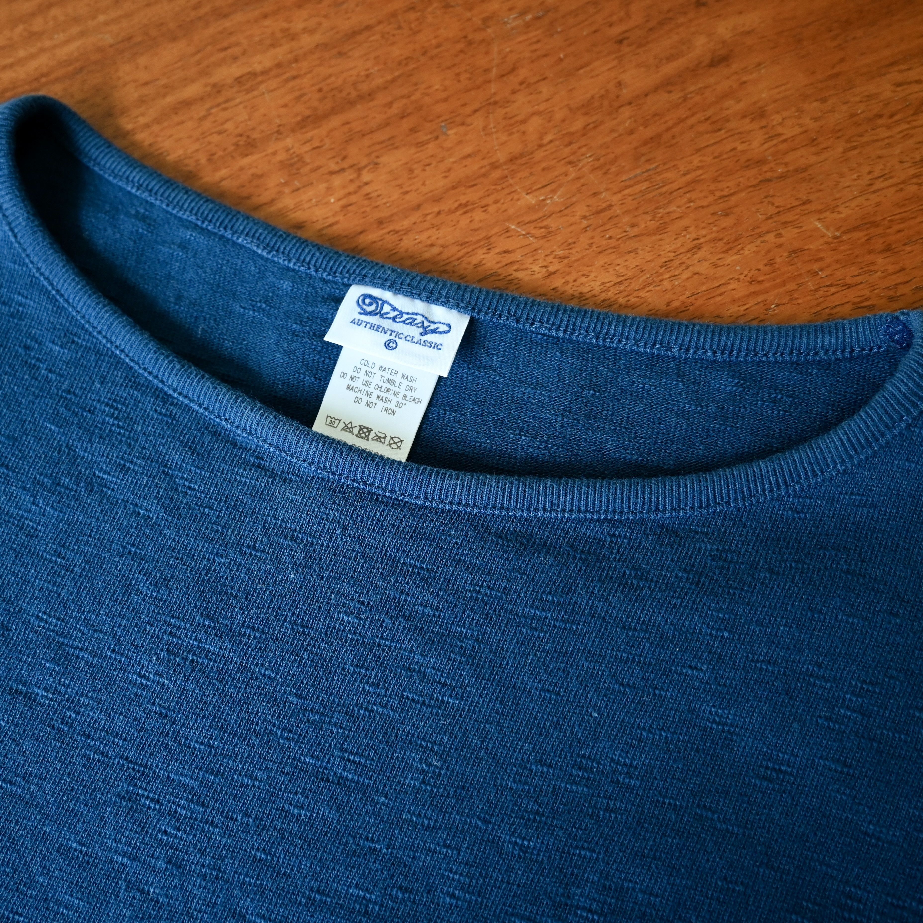 Japanese Brand Tieasy te001 heavyweight slub boatneck shirt made in Japan Size US M / EU 48-50 / 2 - 9 Thumbnail