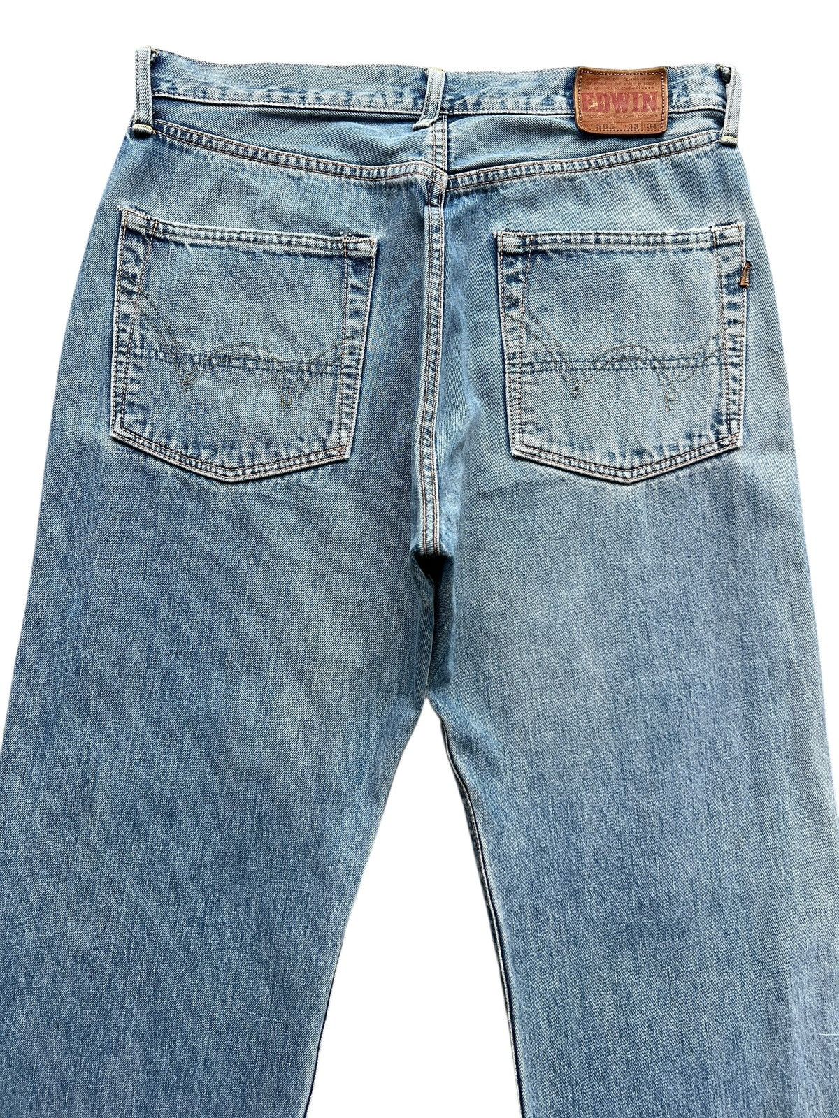 Edwin Vintage Edwin 505 Selvedge Distressed Denim Jeans 33 Size US 33 - 5 Thumbnail