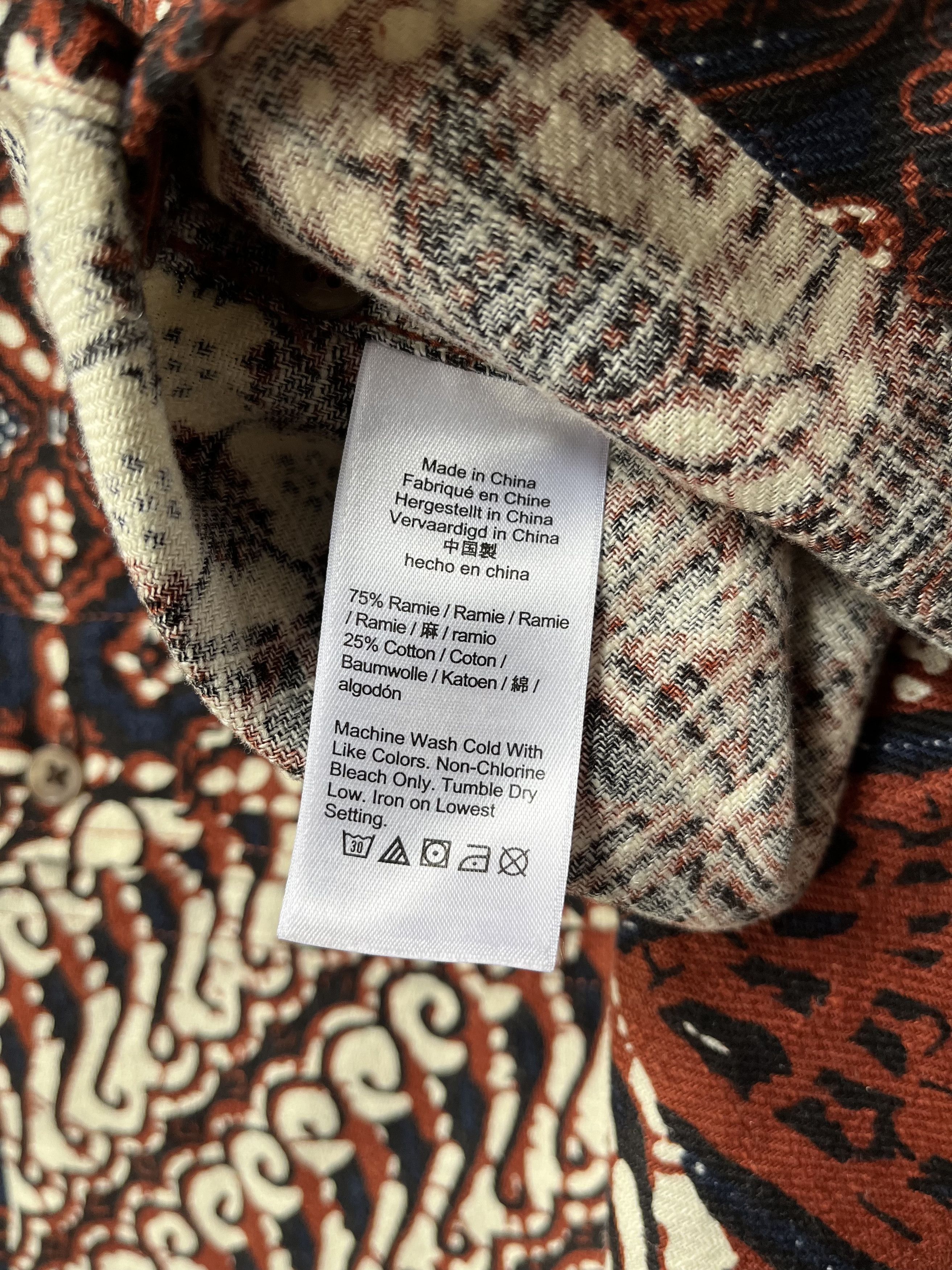 J.Crew × Wallace & Barnes viscose-cotton blend camp-collar shirt in patchwork Small Size US S / EU 44-46 / 1 - 3 Thumbnail