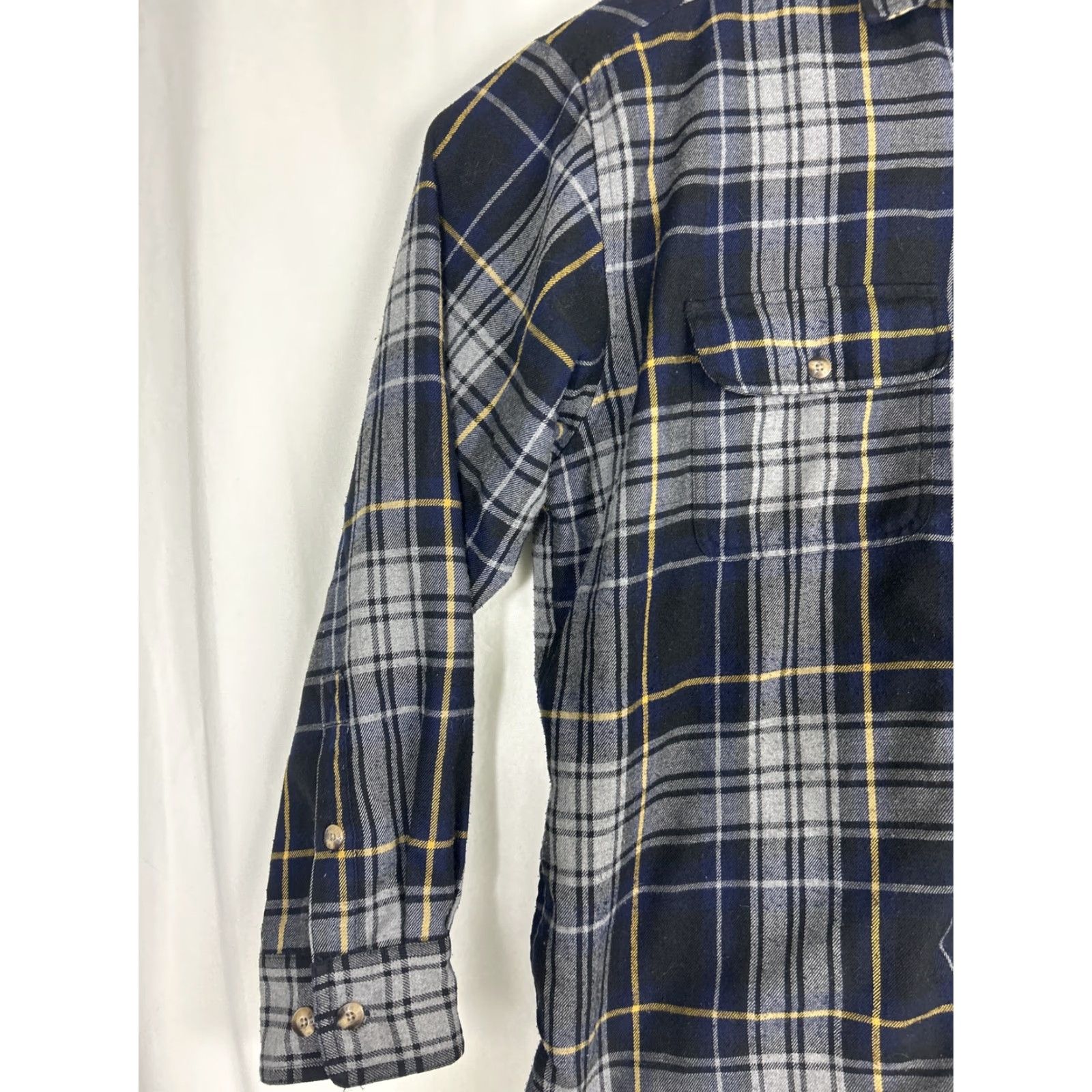 Timberland Timberland Mens Flannel Shirt Long Sleeve Button-Up Black Plaid Sz M Size US M / EU 48-50 / 2 - 2 Thumbnail