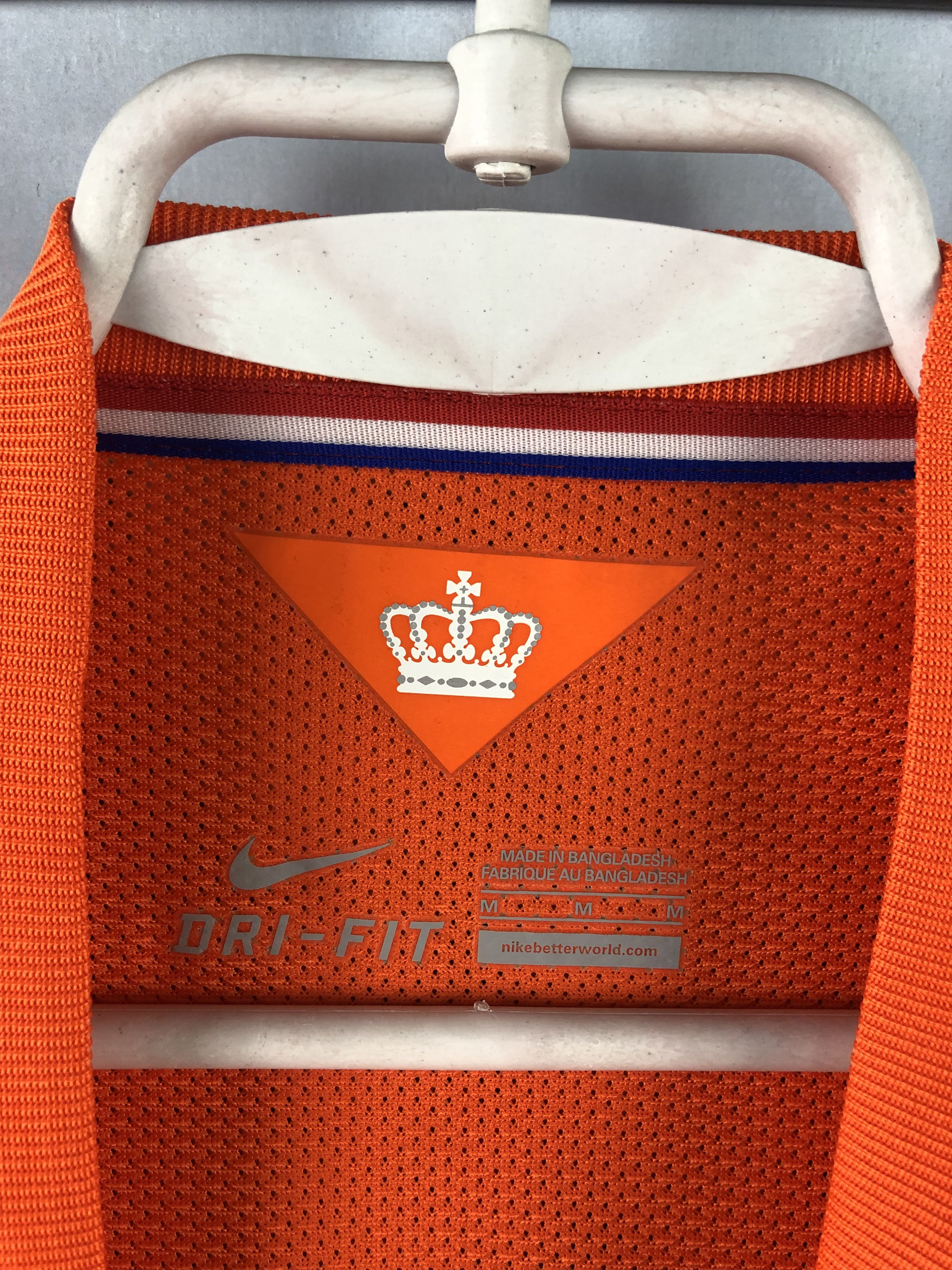Nike Netherlands Holland shirt 2014 Soccer Player Issue Jersey Size US M / EU 48-50 / 2 - 10 Thumbnail