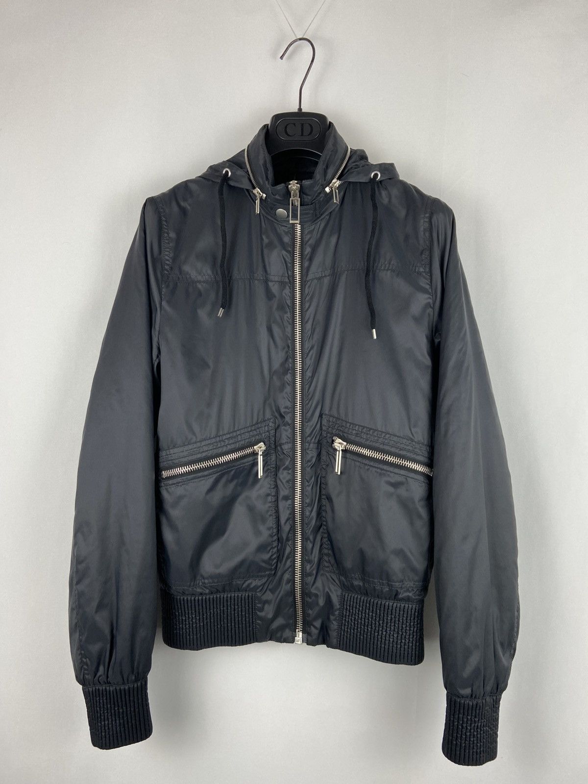 ジャケット・アウター Dior HOMME ARCHIVE BLACK NYLON JACKET 44 Dior HOMME ARCHIVE BLACK NYLON JACKET 44