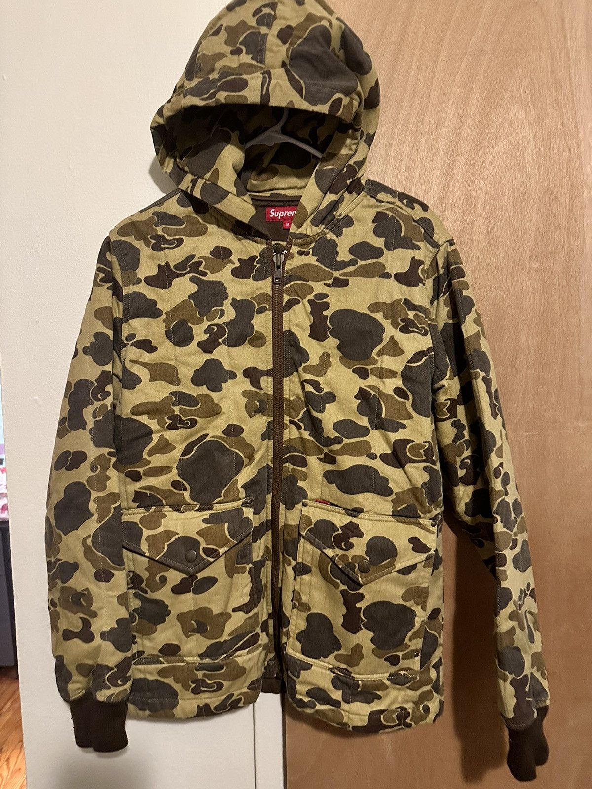 image of Supreme Work Jacket in Camo, Men's (Size Medium)