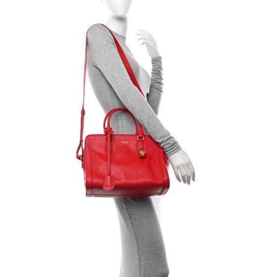 Alexander McQueen Authentic Alexander McQueen Pebbled Leather Tote Bag Size ONE SIZE - 15 Thumbnail