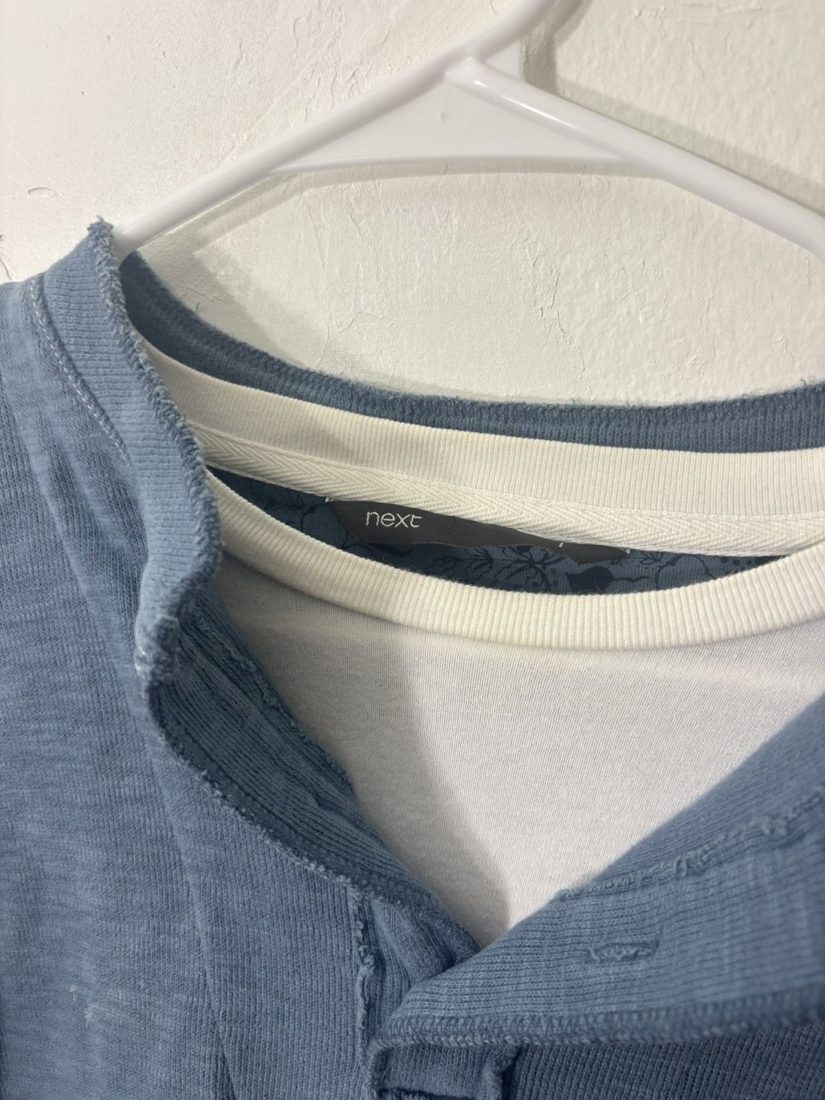 NEXT Blue Next Sweater WITH inner seamed White T Size US M / EU 48-50 / 2 - 3 Thumbnail