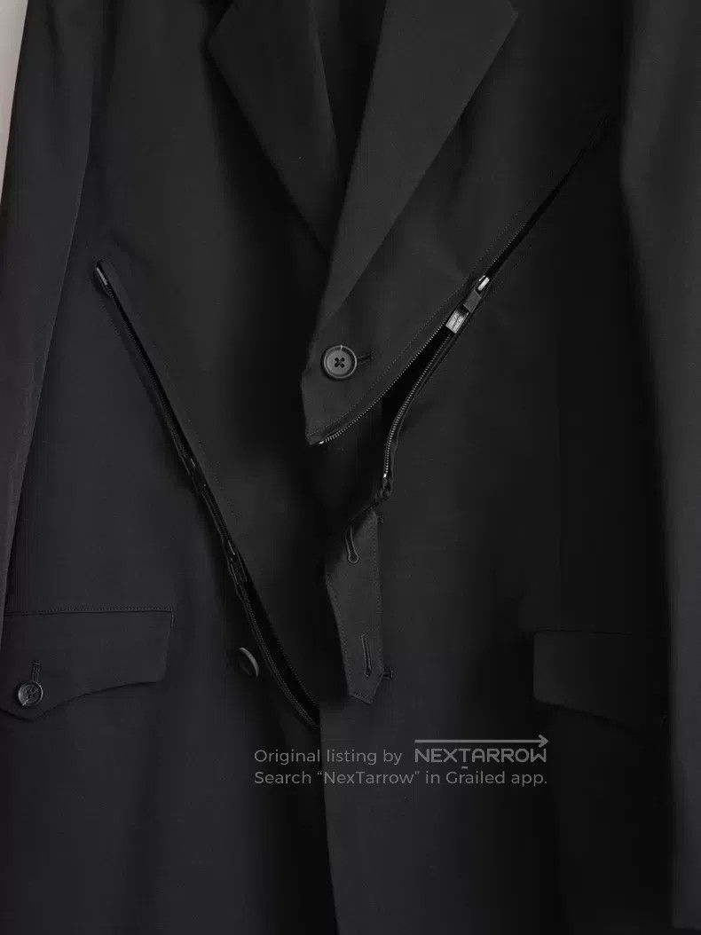 Yohji Yamamoto Yohji Yamamoto 25SS zip deconstructed jacket| Size US L / EU 52-54 / 3 - 5 Thumbnail