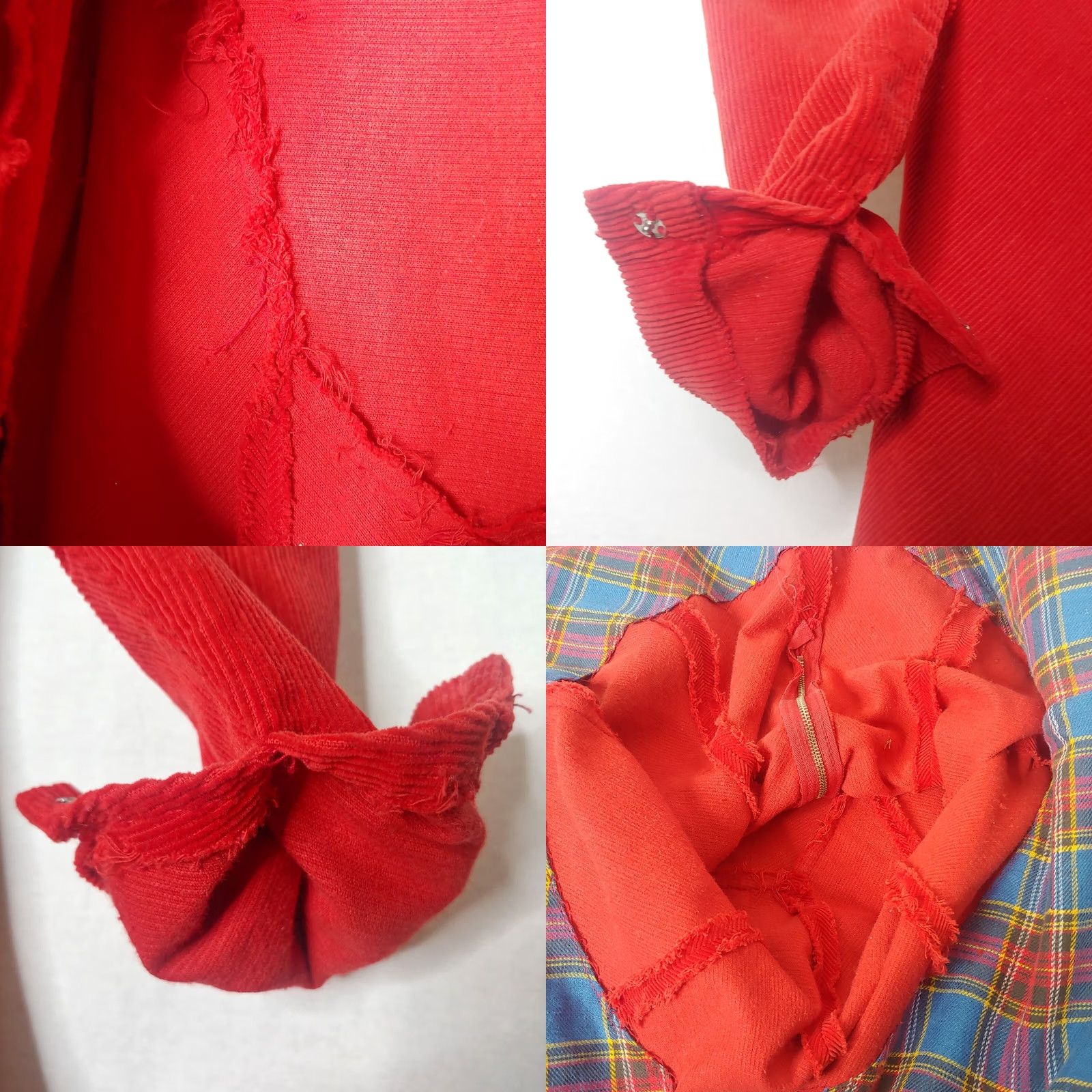 Hudson VINTAGE J L HUDSON CALIFORNIA FASHIONS Girls Dress Red Corduroy Bells Zip 40s/50s Christmas Party Girls Size ONE SIZE - 9 Thumbnail