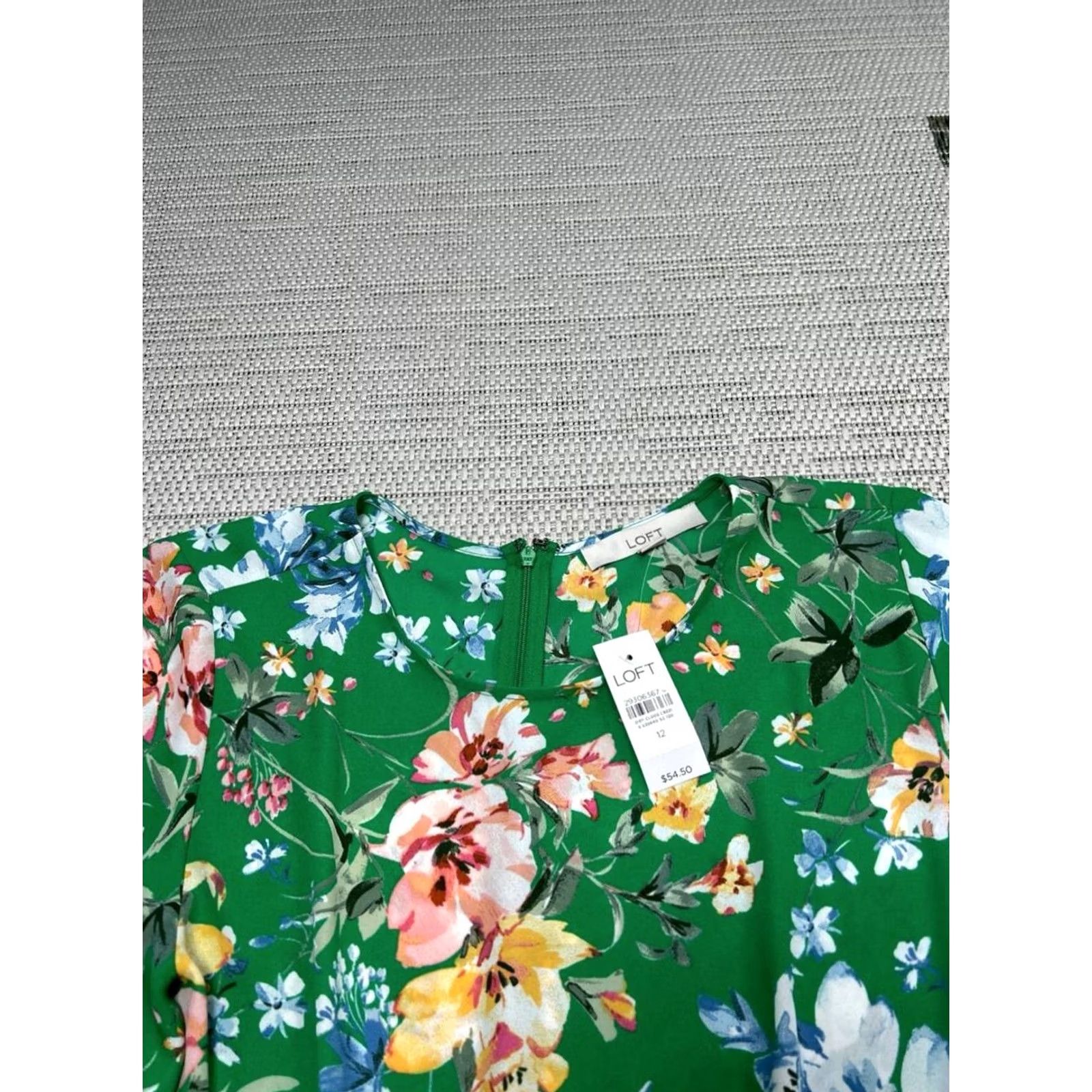 Loft Loft Shirt Womens 12 Green Pink Blue Yellow Floral Blouse New Size XL / US 12-14 / IT 48-50 - 2 Thumbnail