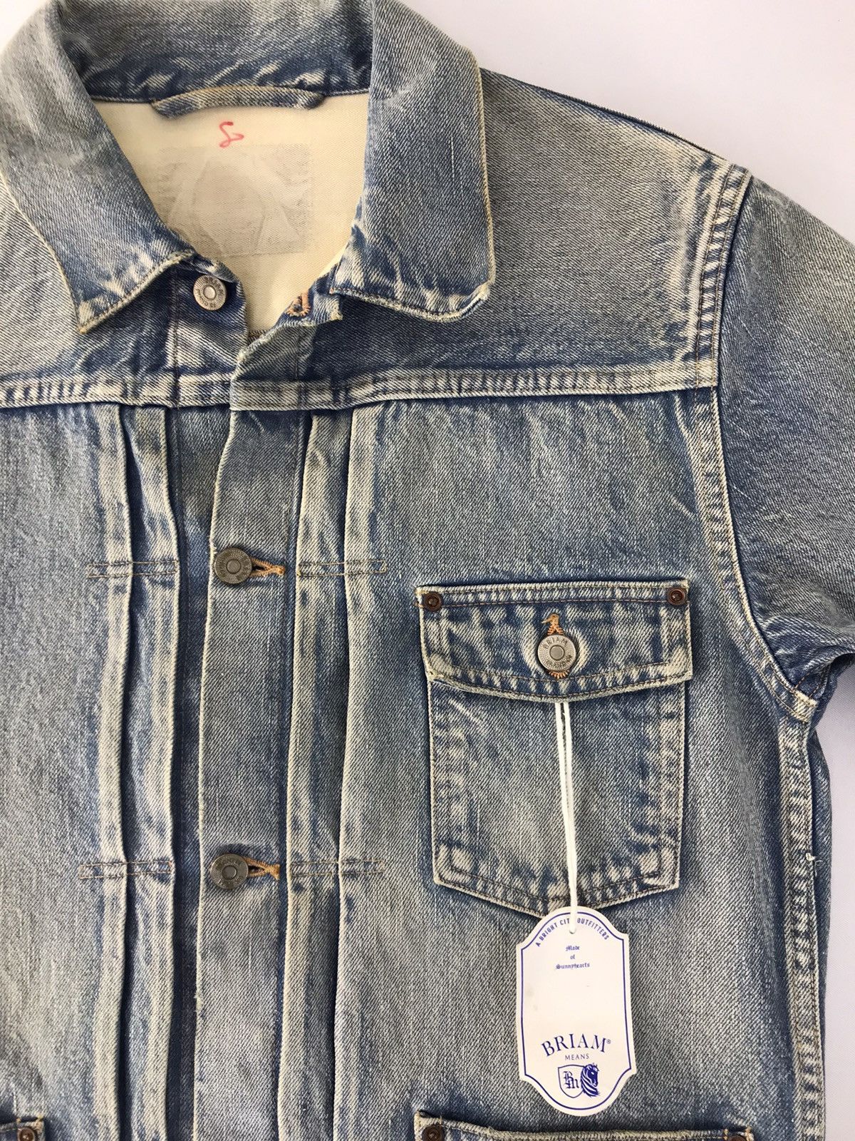 Japanese Brand Vintage Briam Means Jacket Jeans Selvedge Style Size US M / EU 48-50 / 2 - 4 Thumbnail