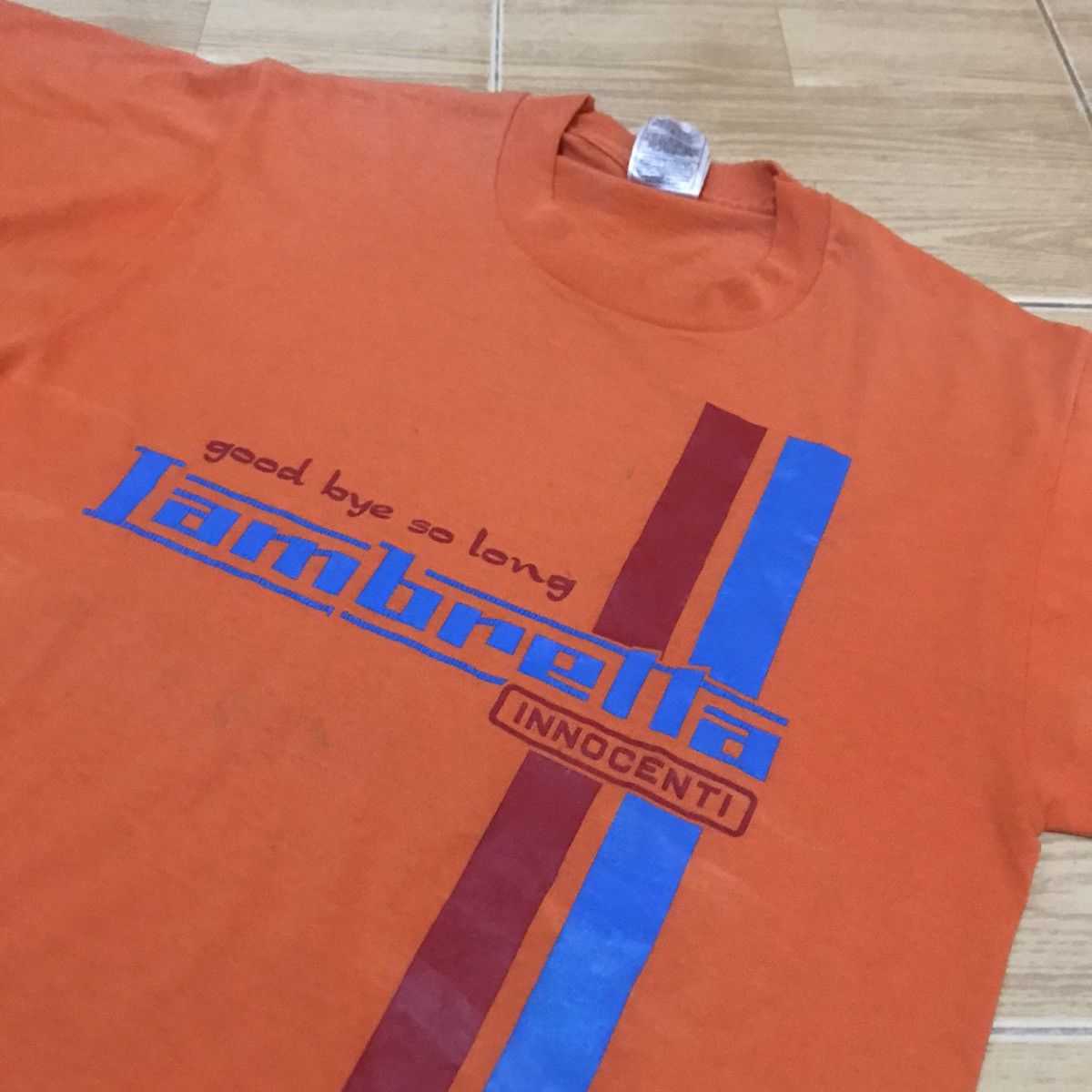 Lambretta × Vintage Vintage 90s Lambretta racing stripe Tee mods Single stitch Size US S / EU 44-46 / 1 - 9 Thumbnail