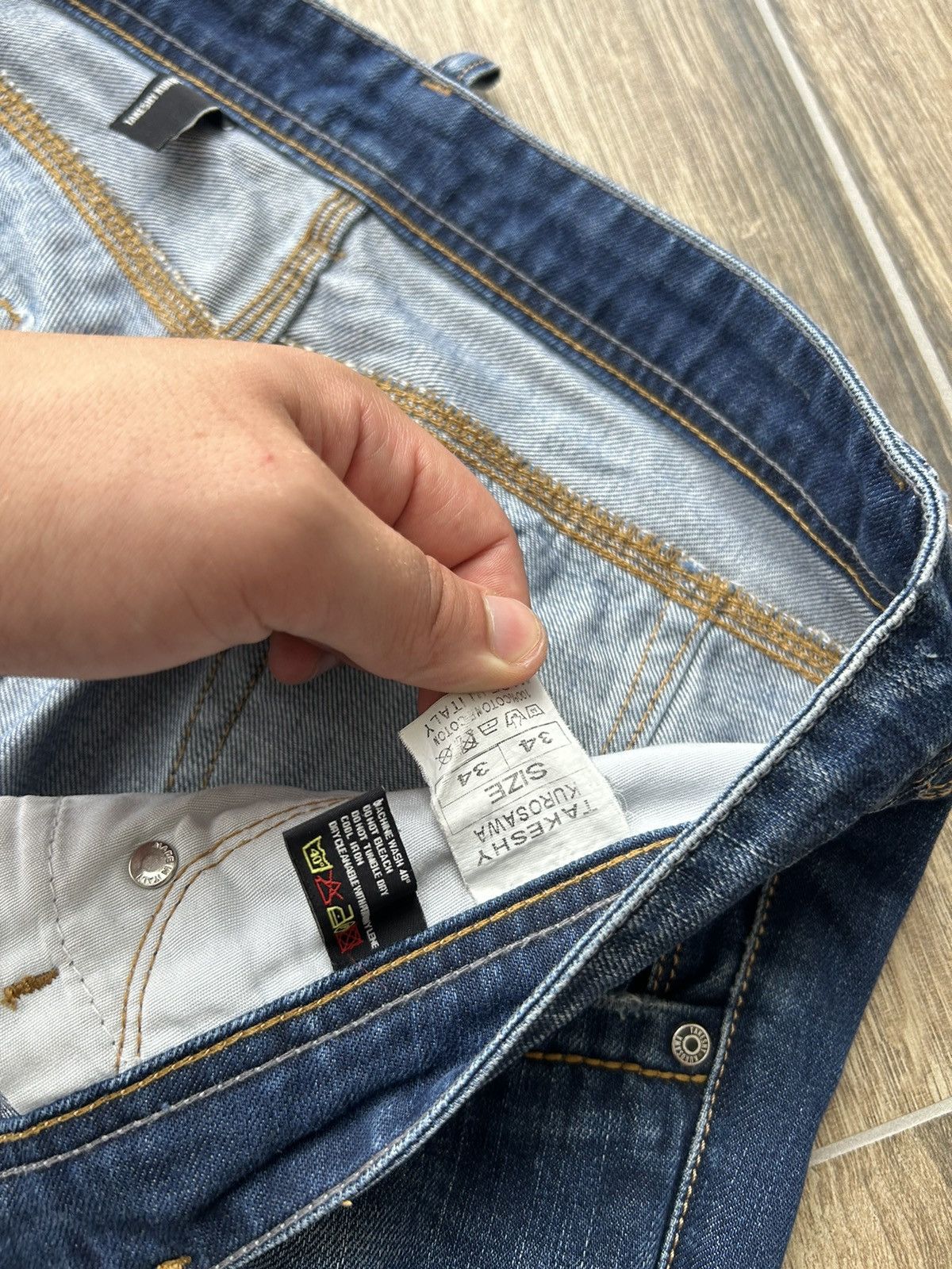 Japanese Brand × Takeshy Kurosawa Takeshy Kurosawa distressed denim jeans mens Japanese style Size US 34 / EU 50 - 5 Thumbnail