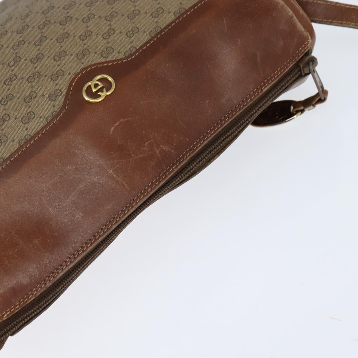 Gucci GUCCI Micro GG Supreme Shoulder Bag Pvc Beige Gold 001 984 Size ONE SIZE - 6 Thumbnail