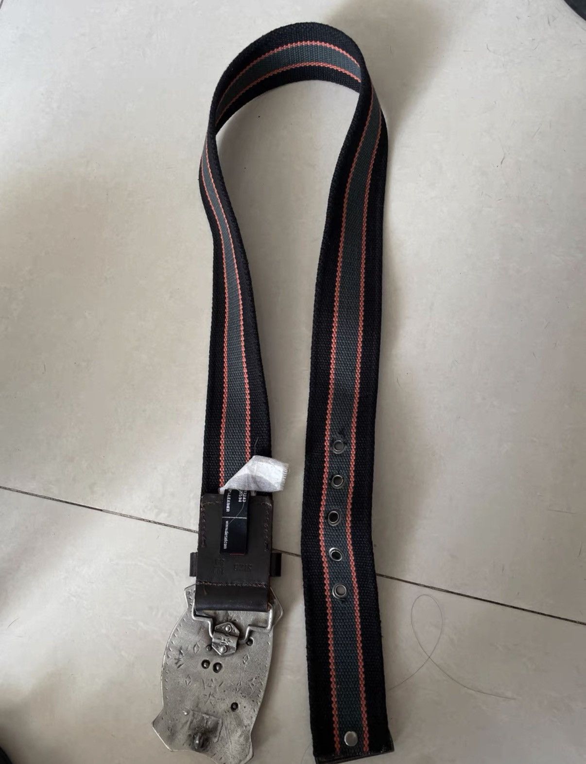 Diesel Diesel Vintage Mohican Belt with Large Metal Buckle Size ONE SIZE - 2 Thumbnail