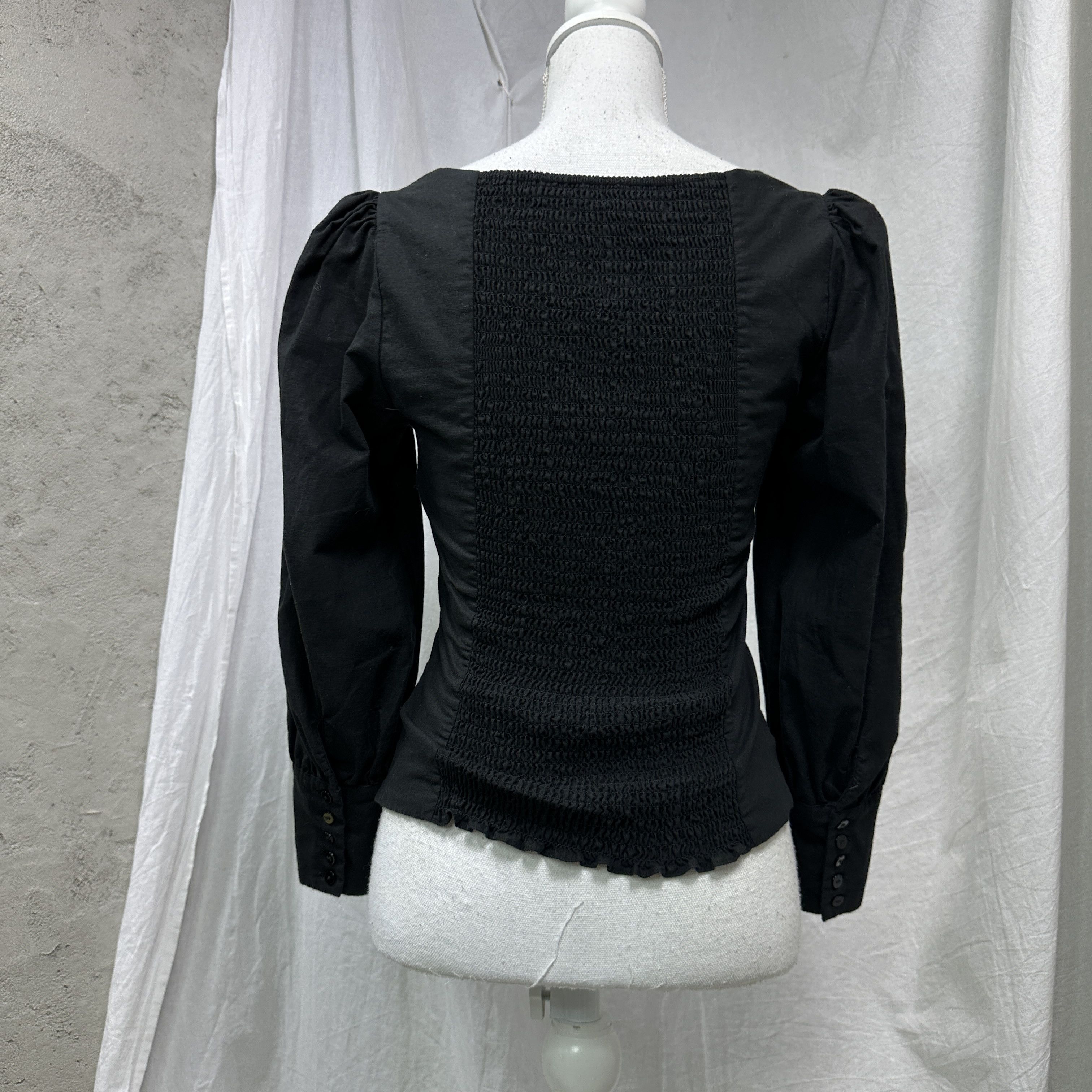 Vintage Vintage Avant Garde Opium Corset Top Karo Neckline 00s Size M / US 6-8 / IT 42-44 - 6 Thumbnail