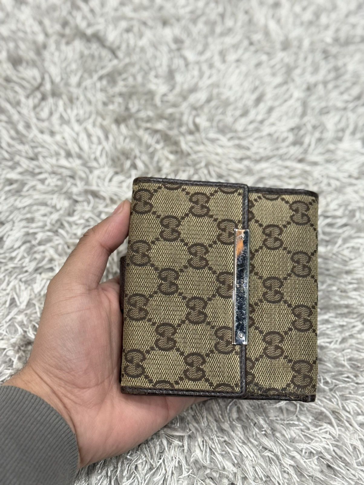 Gucci VINTAGE GUCCI GG CANVAS BI-FOLD WALLET Size ONE SIZE - 16 Thumbnail