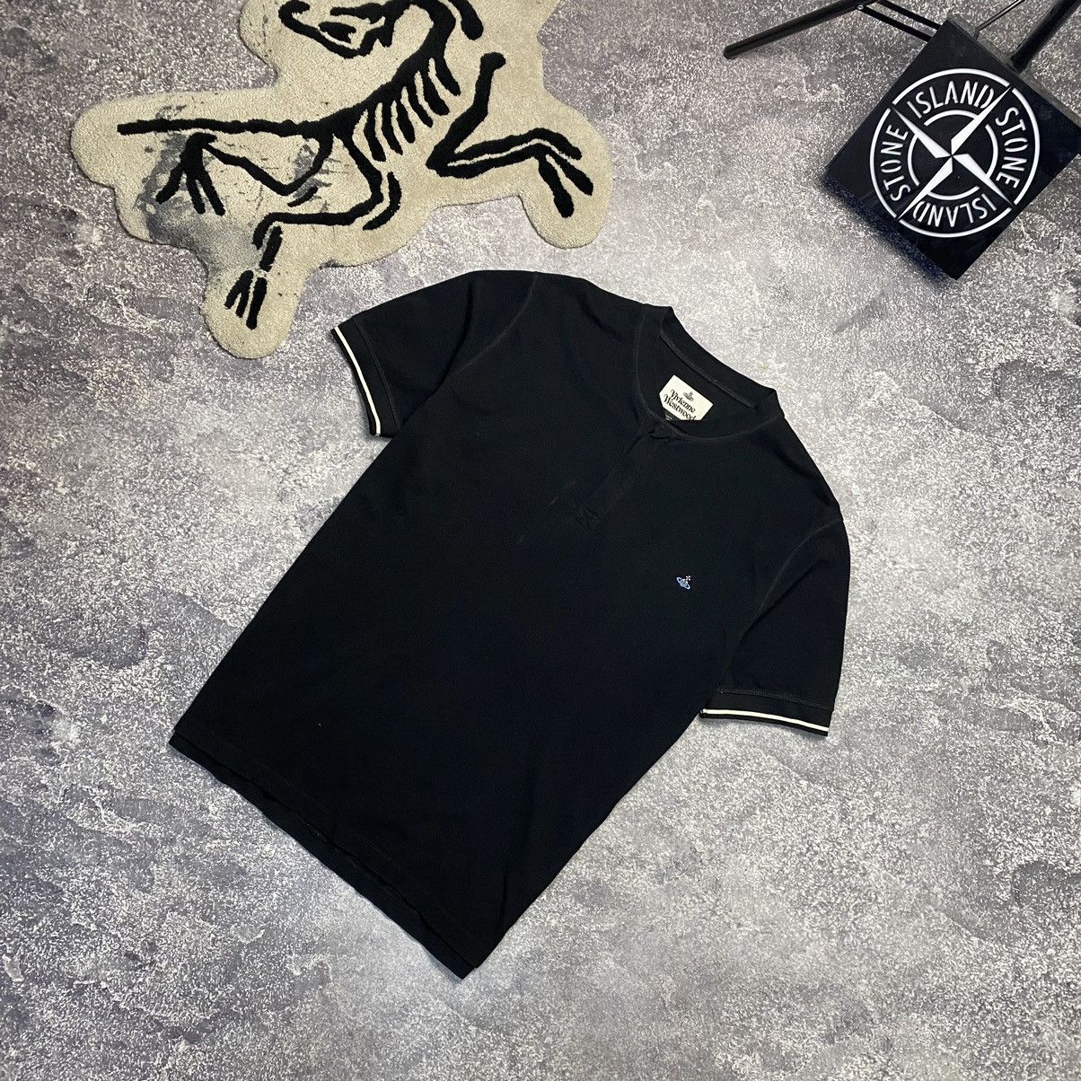 Vivienne Westwood Luxury Vivienne Westwood Small Logo Basic black tee Size US XL / EU 56 / 4 - 1 Thumbnail