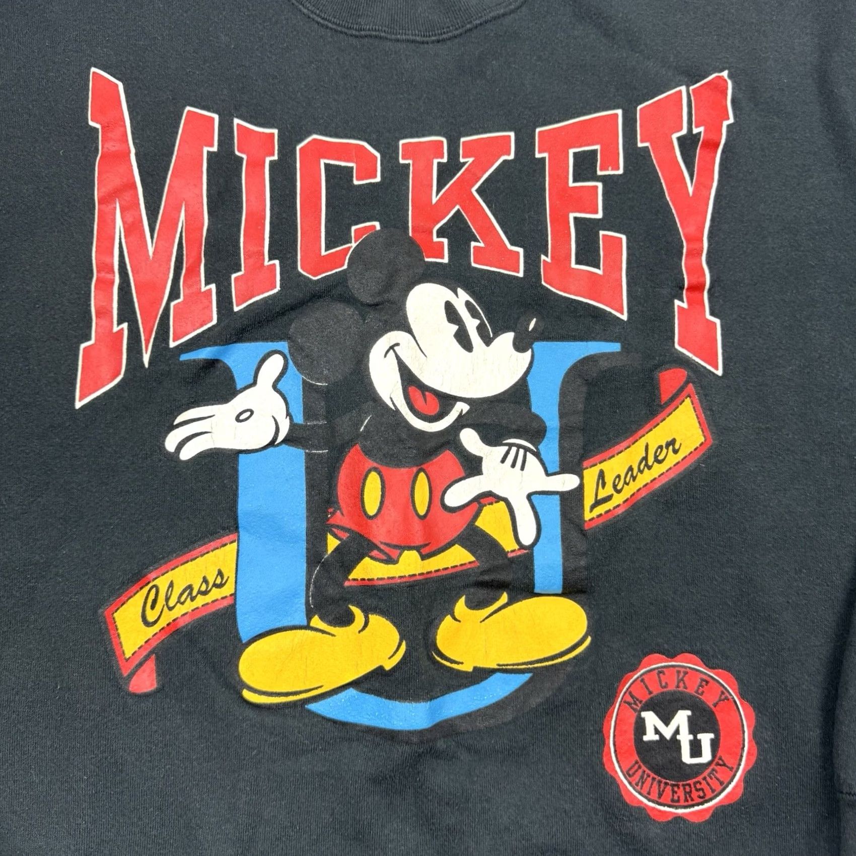 Disney VINTAGE Disney Mickey University Sweatshirt Sweatshirt Adult Large Black Disney Mens University 90s Cartoon Theme Park"} Size US L / EU 52-54 / 3 - 2 Thumbnail