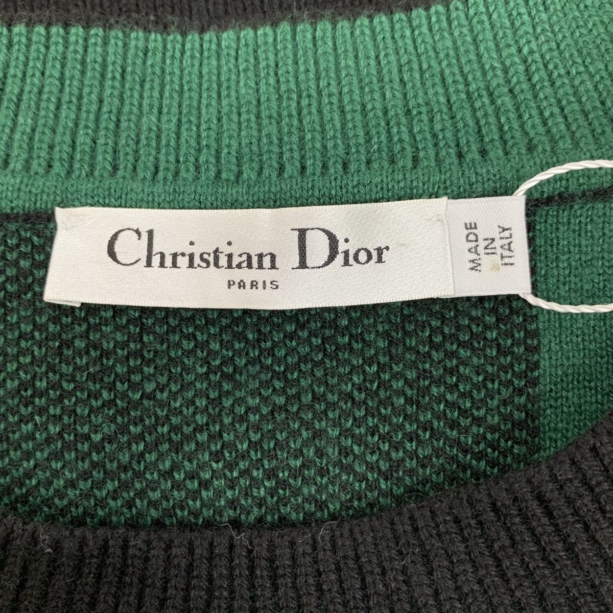 Dior Dior Green Check Cashmere Long Sleeve Sweatshirt K26WX Size XXS / US 00 / IT 34 - 5 Thumbnail