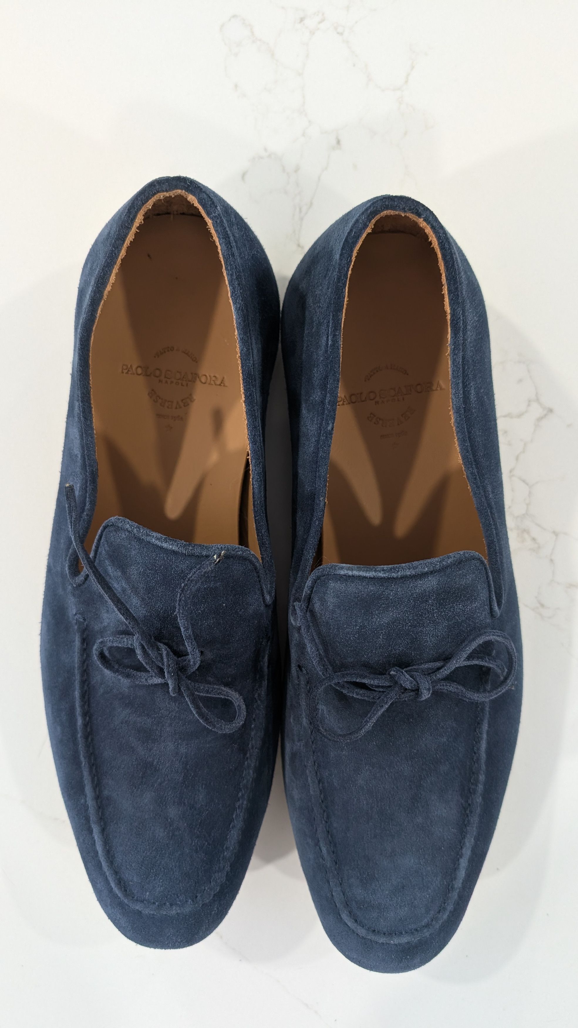 Other Paolo Scafora Art 740 Blue Suede Slip On Loafer Mens Size 10 Size US 10 / EU 43 - 4 Thumbnail