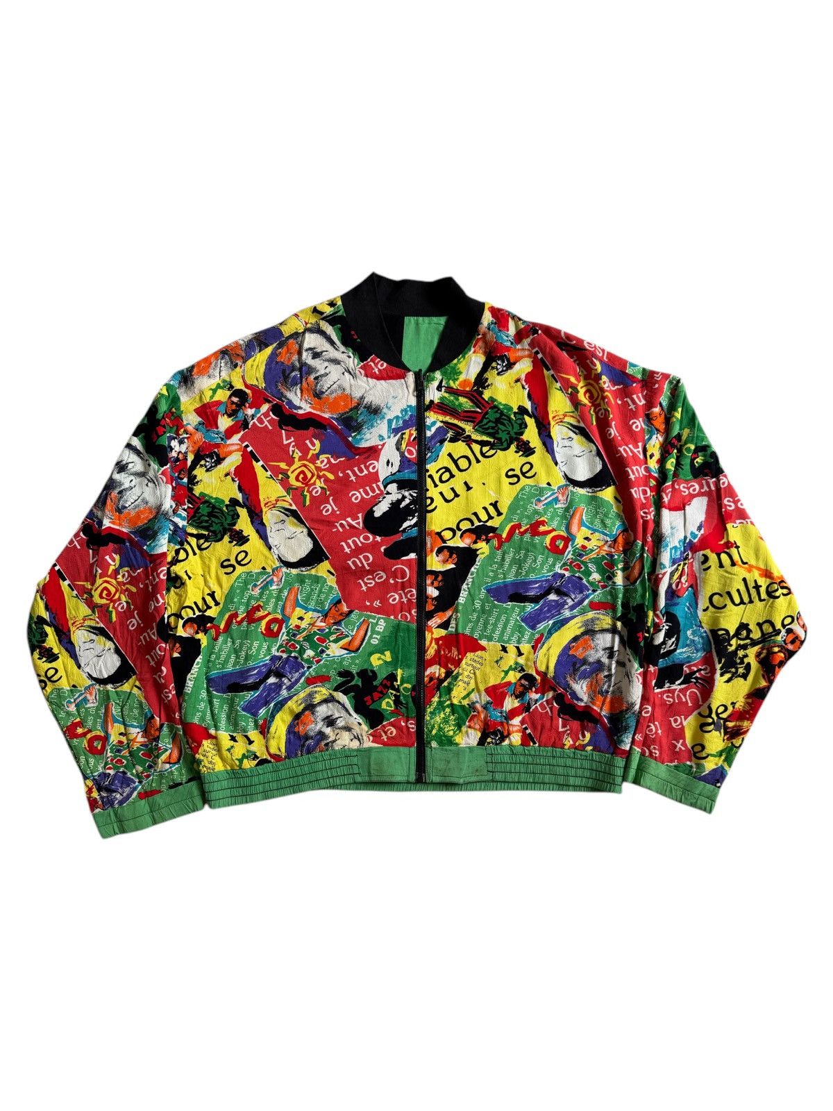 Jams World VERY RARE VINTAGE JACKET JAMS WORLD POP ART JAZZ OVER PRINT ...