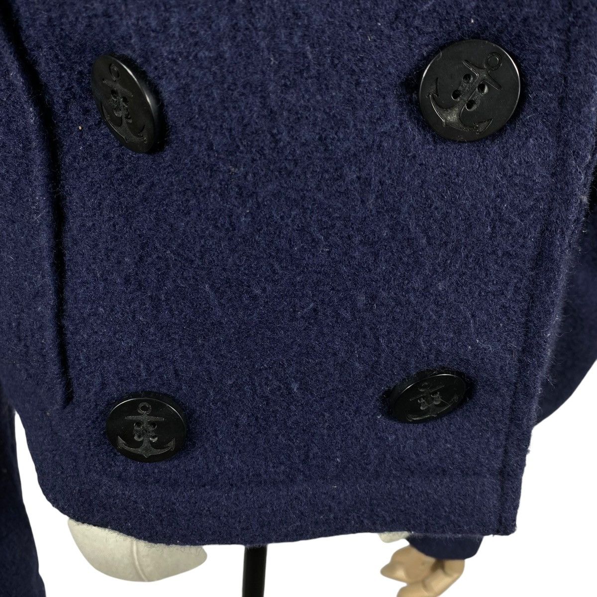 Diesel Diesel Cropped Wool Jacket Navy Blue Double Breasted Size S / US 4 / IT 40 - 6 Thumbnail