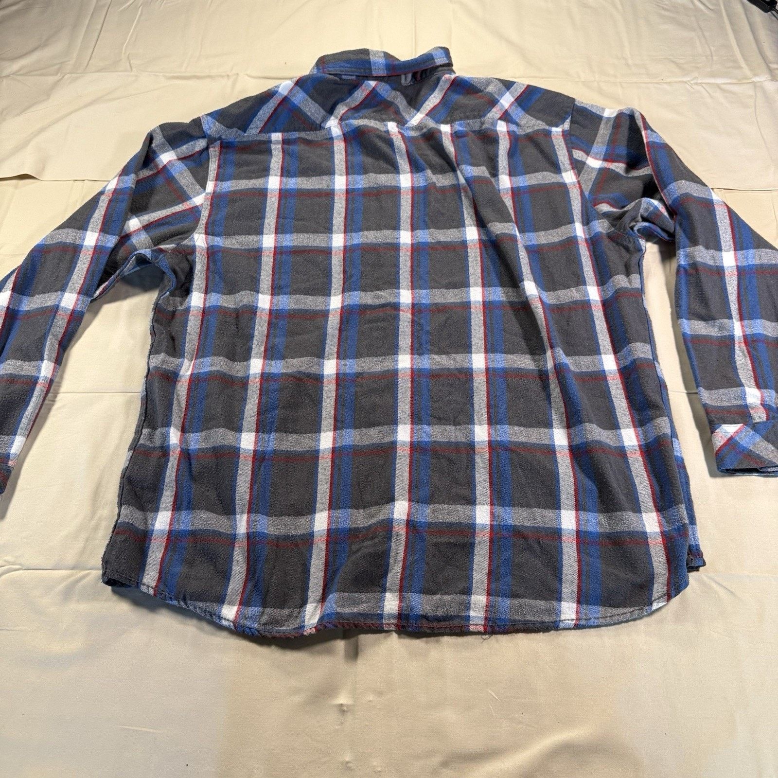 Burnside Burnside Men's Long Sleeve Plaid Gray Size 2 XL Modern Fit Size US XXL / EU 58 / 5 - 9 Thumbnail