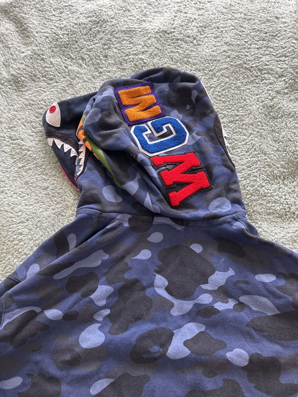 Bape Bape Colour Camo Shark Wide FullZip Double Hooded Size US XL / EU 56 / 4 - 2 Thumbnail