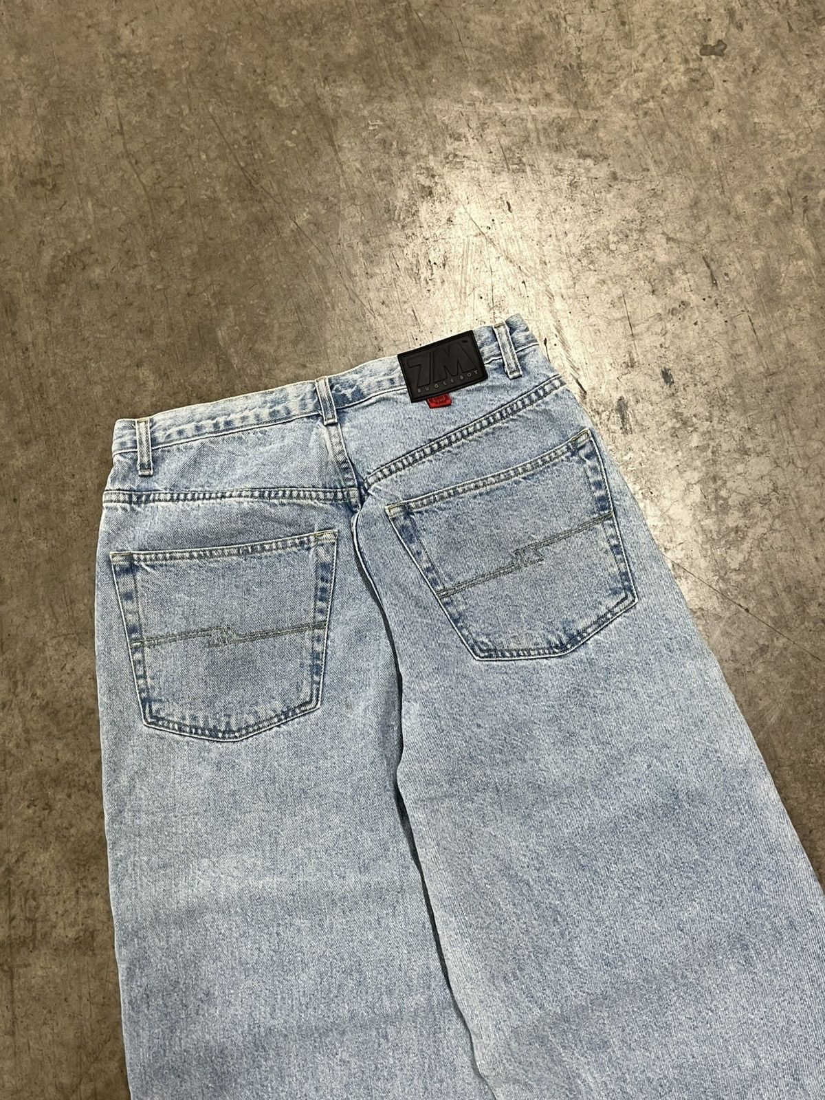Bugle Boy × Vintage Y2K bugle boy baggy fit wide leg denim skater streetwear Size US 32 / EU 48 - 3 Thumbnail