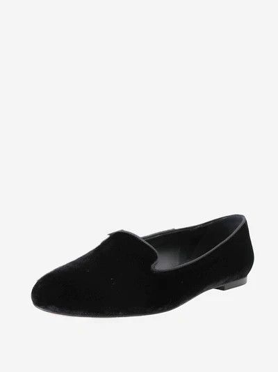 Dolce & Gabbana o1y0925 Velvet Loafers in Black Size US 5 / IT 35 - 2 Thumbnail