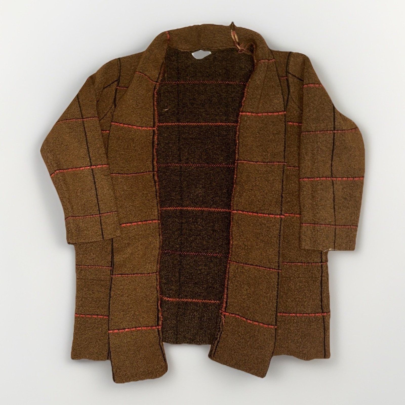 Vintage Time Tru Shaw Collard Cardigan Brown XXL Boho Cozy Western Size XXL / US 16-18 / IT 52-54 - 1 Thumbnail