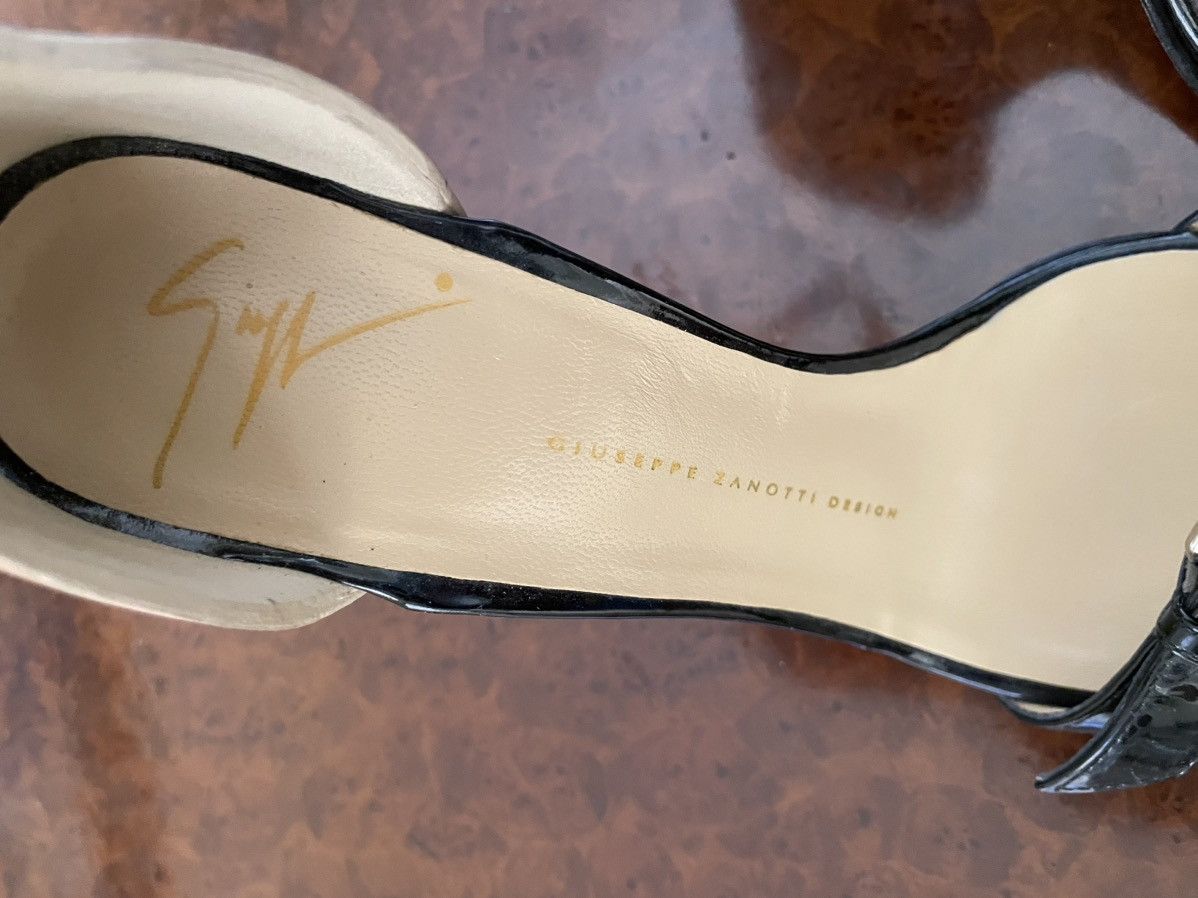 Giuseppe Zanotti Contrast Heel Patent Ankle Strap Sandal Size US 8 / IT 38 - 6 Thumbnail