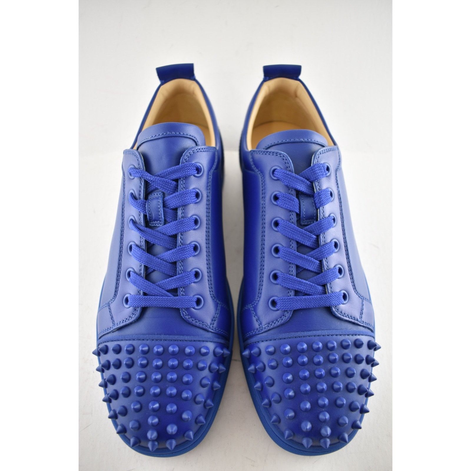 Christian Louboutin Christian Louboutin Louis Junior Spikes Flat Azzurro Blue Size US 11 / EU 44 - 5 Thumbnail
