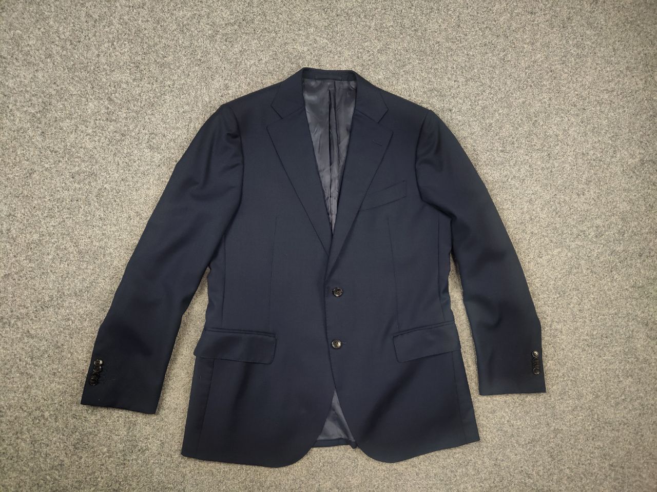 Suitsupply Suitsupply Design Lazio Pure wool Navy button Blazer Jacket Size US L / EU 52-54 / 3 - 2 Thumbnail