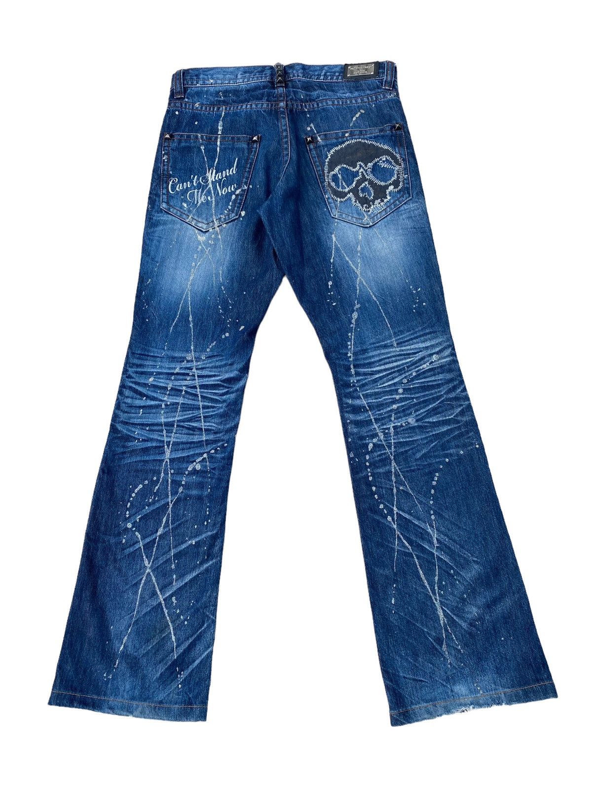 semanticdesign Vintage Semantic Design Paint Splash Flare Pant Size US 30 / EU 46 - 1 Thumbnail