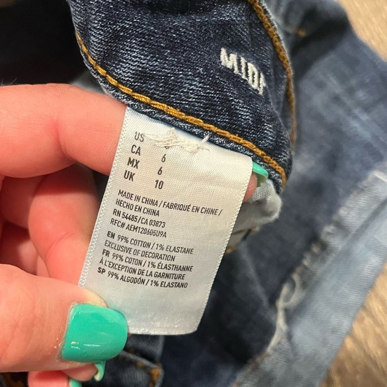 American Eagle Outfitters American Eagle Super Stretch Midi Shorts Mid Rise Whisker 6 Size 28" / US 6 / IT 42 - 7 Thumbnail