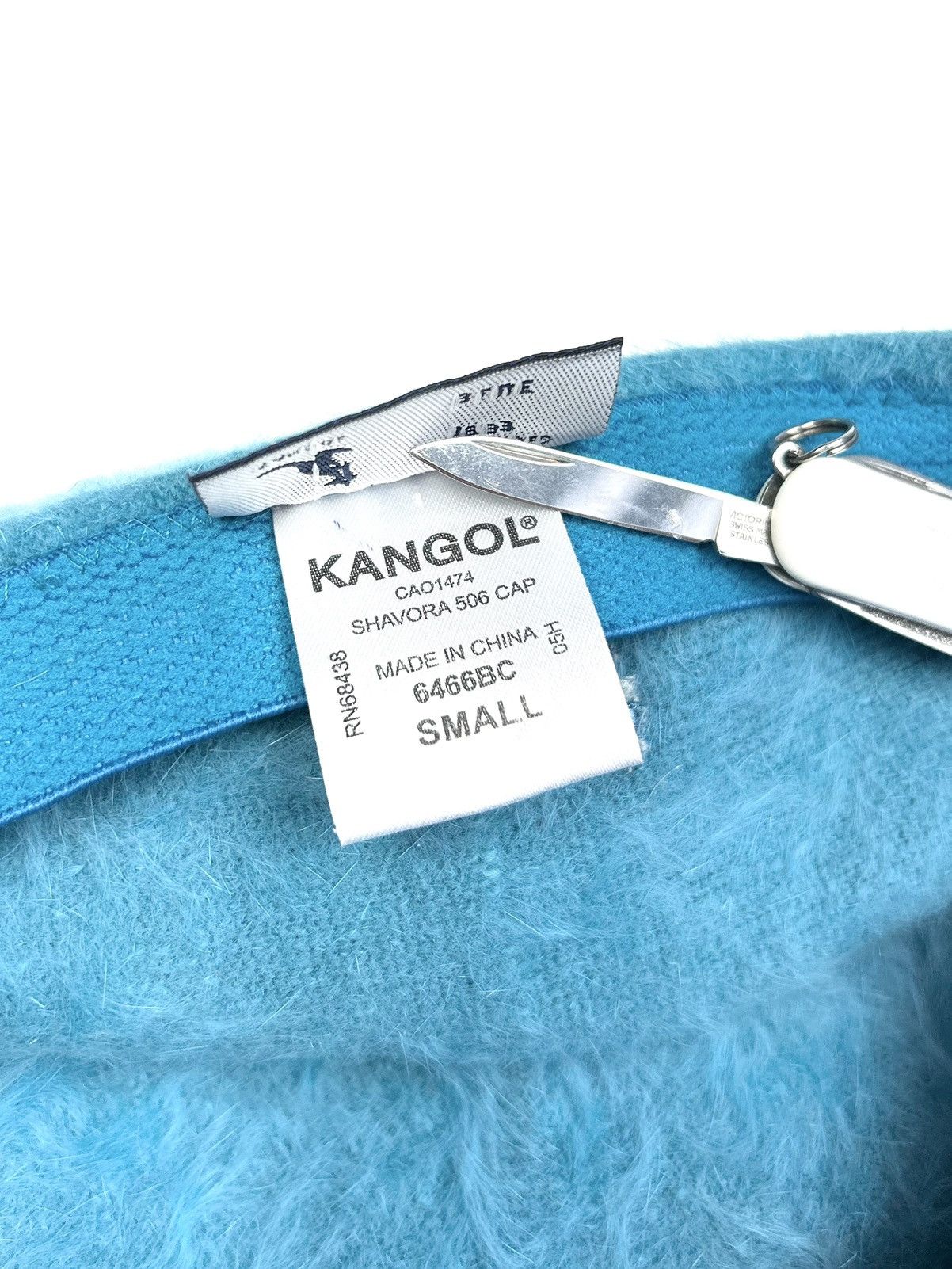 Kangol × Vintage rare Kangol vintage Shavora 506 Fuzzy Cap Blue Hat Y2k Size 30 - 11 Thumbnail