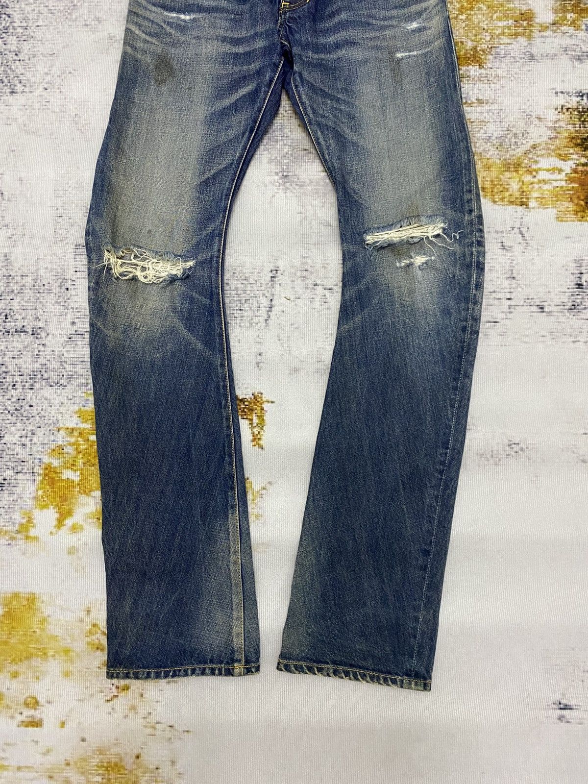 Attachment Vintage Attachment Distressed Denim Jeans Size US 31 - 4 Thumbnail