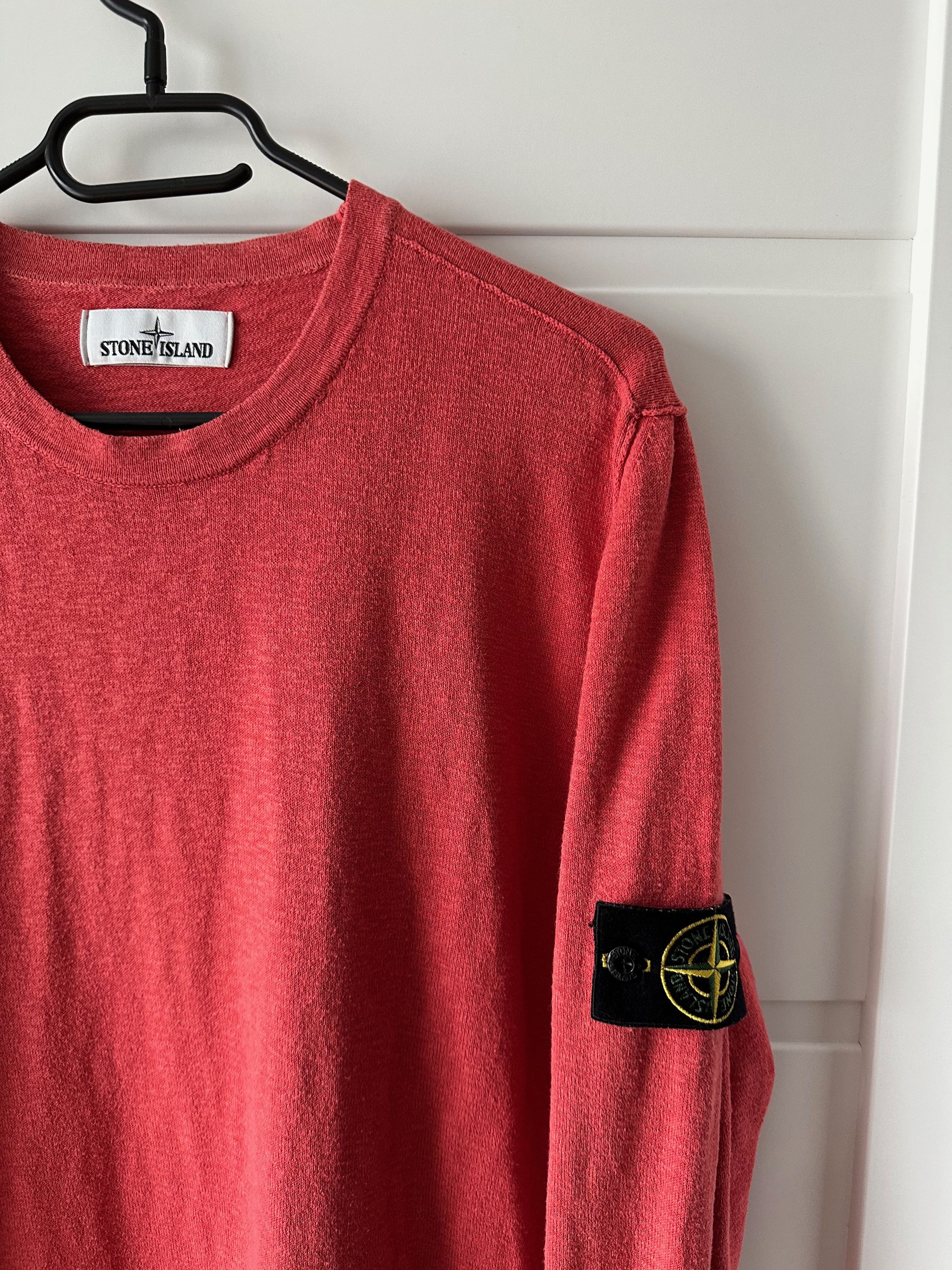 Stone Island Stone Island light coral crew neck sweater jumper pullover Size US XL / EU 56 / 4 - 2 Thumbnail