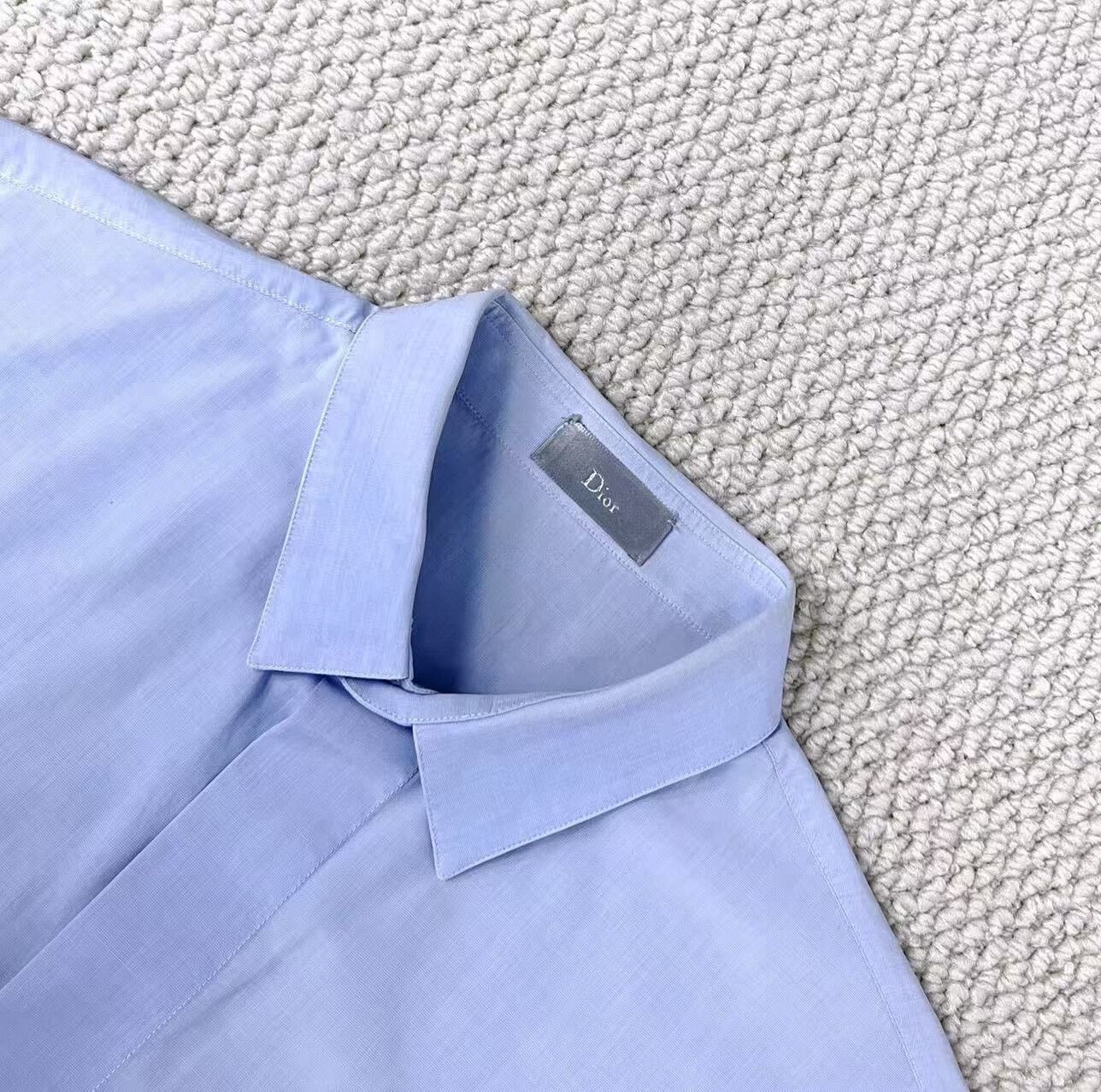 Dior Dior Light Blue Embroidered Shirt Jacket Size US M / EU 48-50 / 2 - 3 Thumbnail