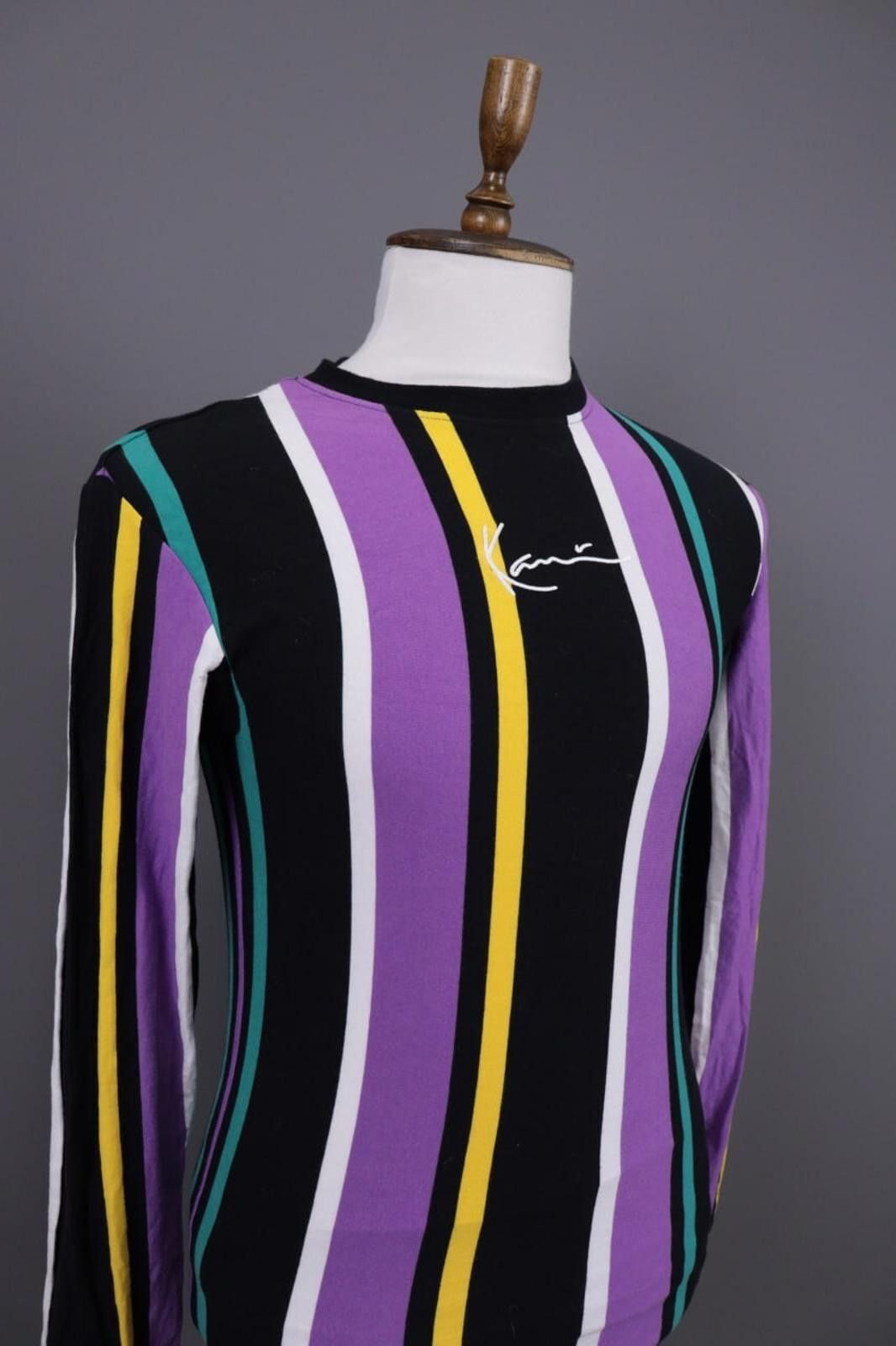 Karl Kani Karl Kani Multicolor Striped Center Logo Sweatshirt Size XS Size US XS / EU 42 / 0 - 6 Thumbnail